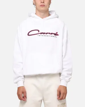 Carre Race Script Hoodie Weiß