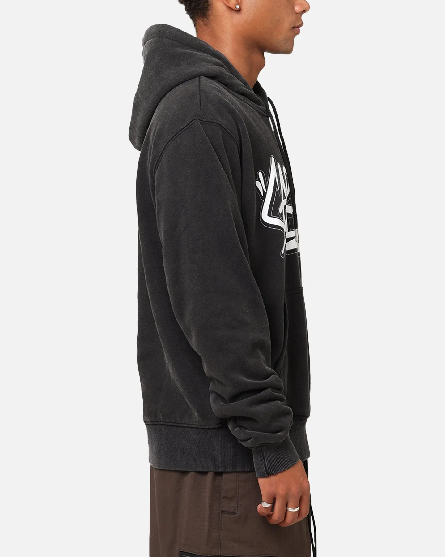 Carre Tagged Hoodie Vintage Schwarz