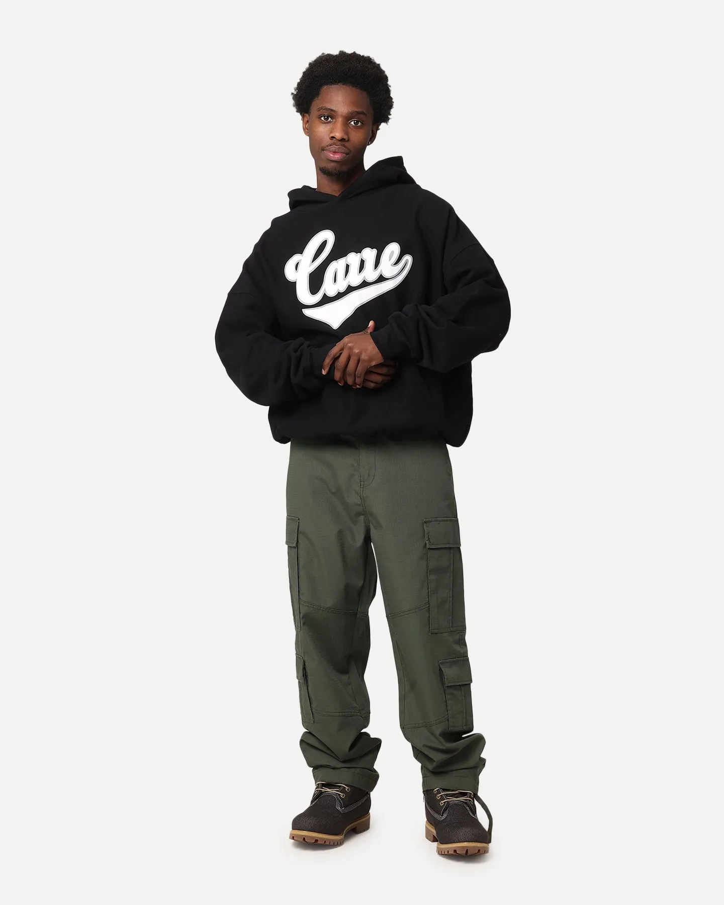 Carre Team Script Hoodie Schwarz