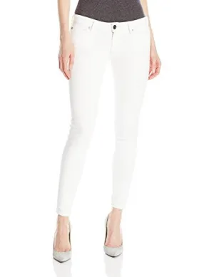 Casey Low Rise Super Skinny Jeans mit Klappe, Optisches Weiß, 26