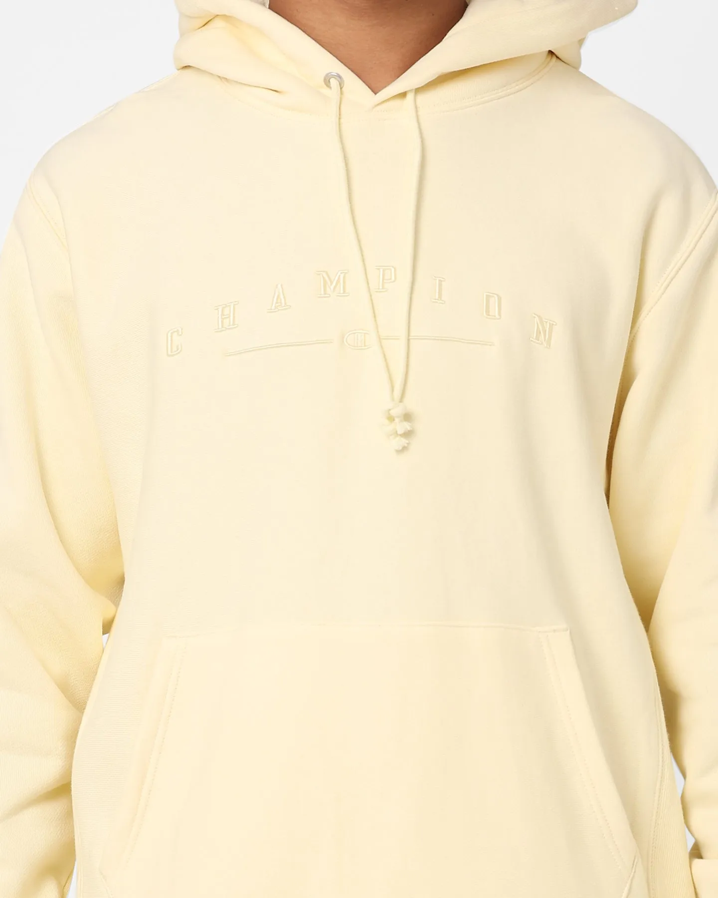 Champion Reverse Weave 2k Logo Hoodie Postgelb