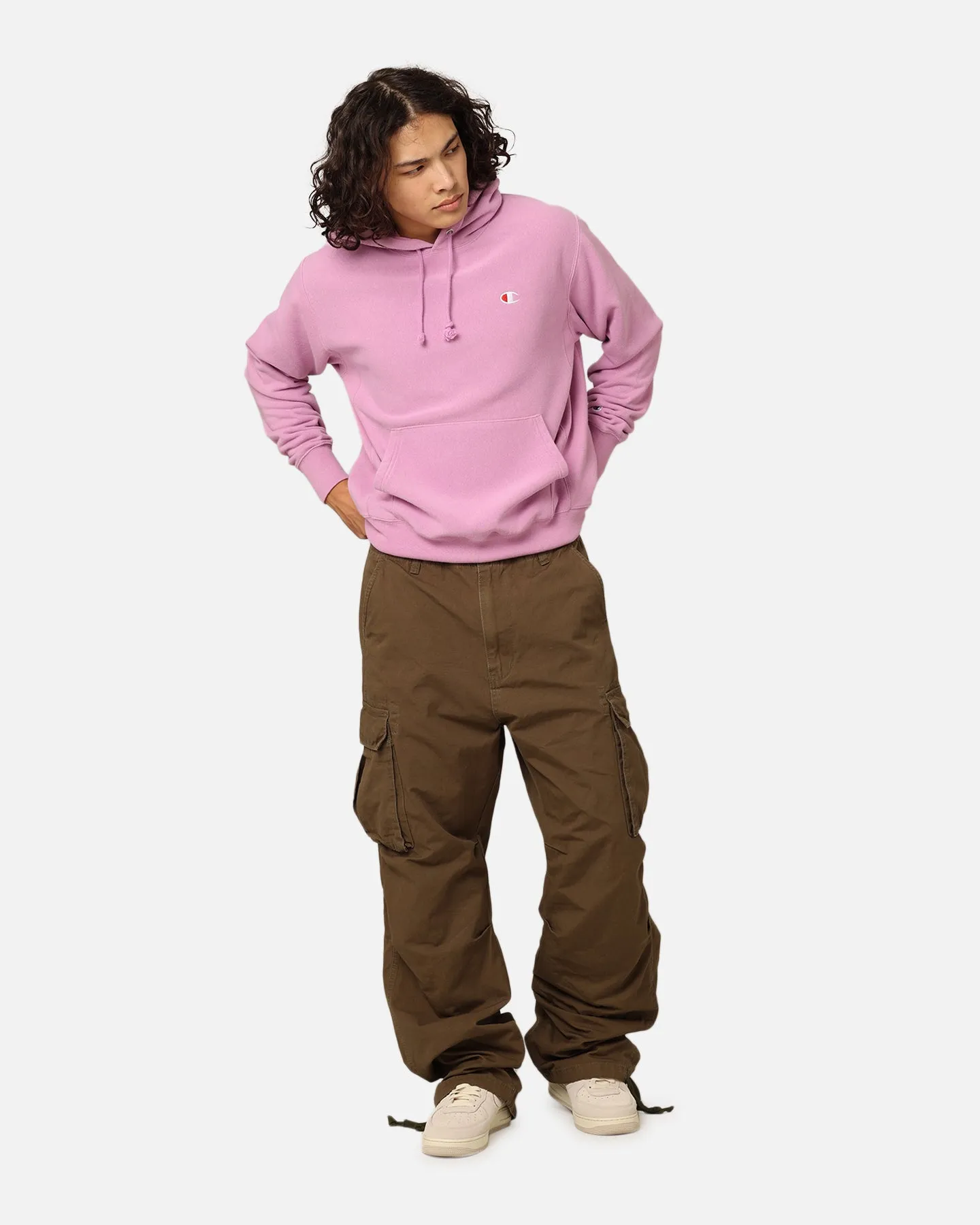 Champion Reverse Weave French Terry Hoodie Mauve