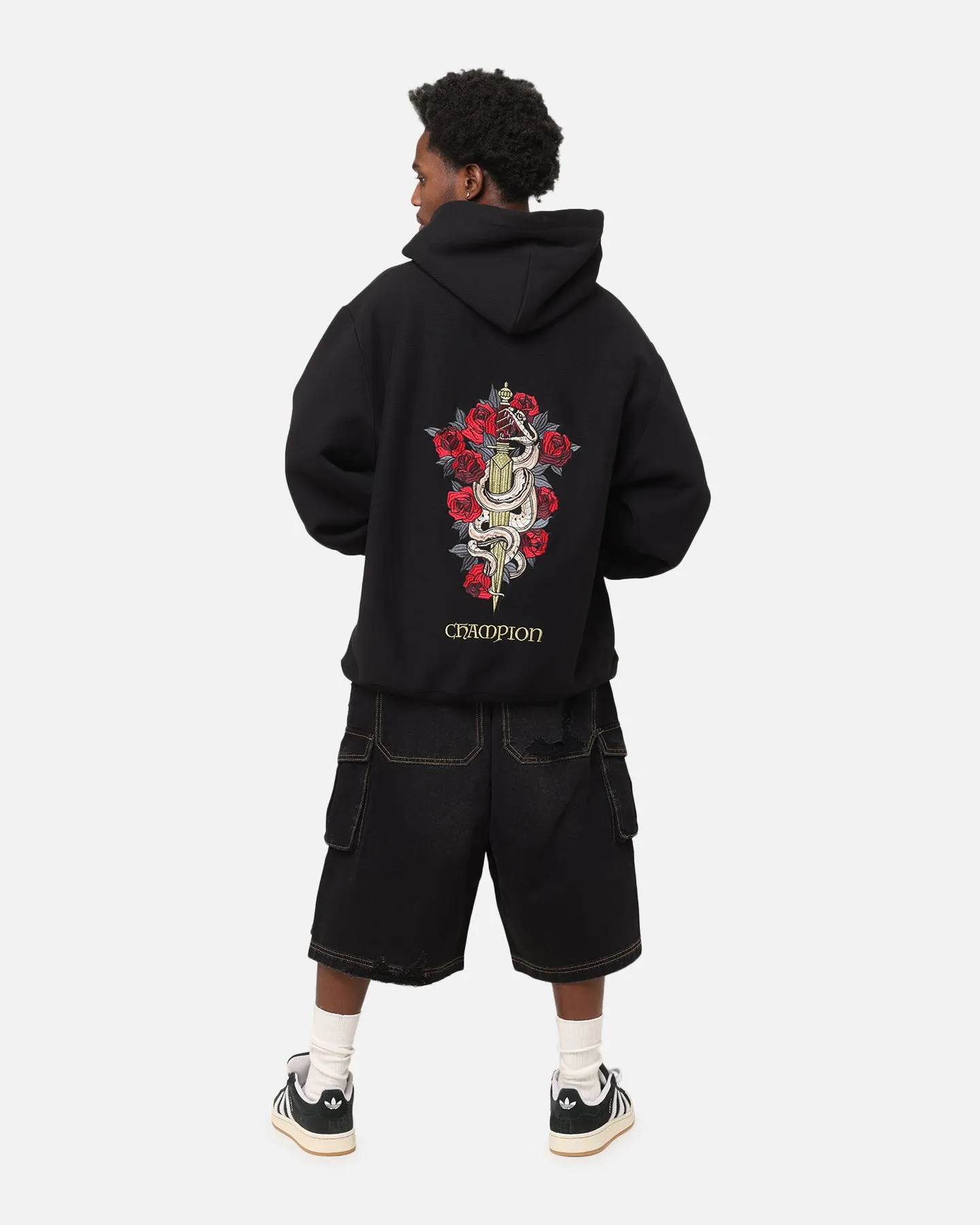 Champion Reverse Weave Lunar Neujahr Kapuzenpullover Schwarz