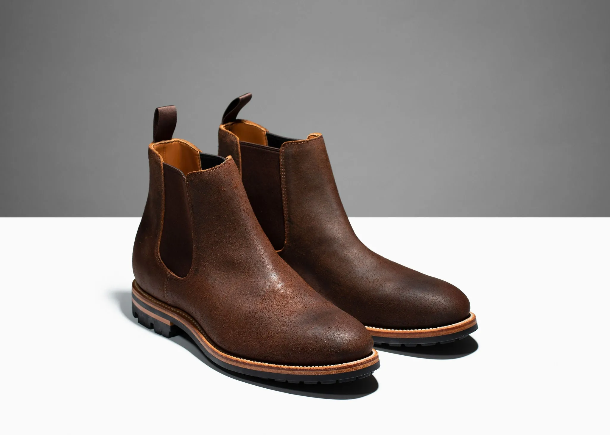 Chelsea Boot - Dunkle Eiche Rauleder