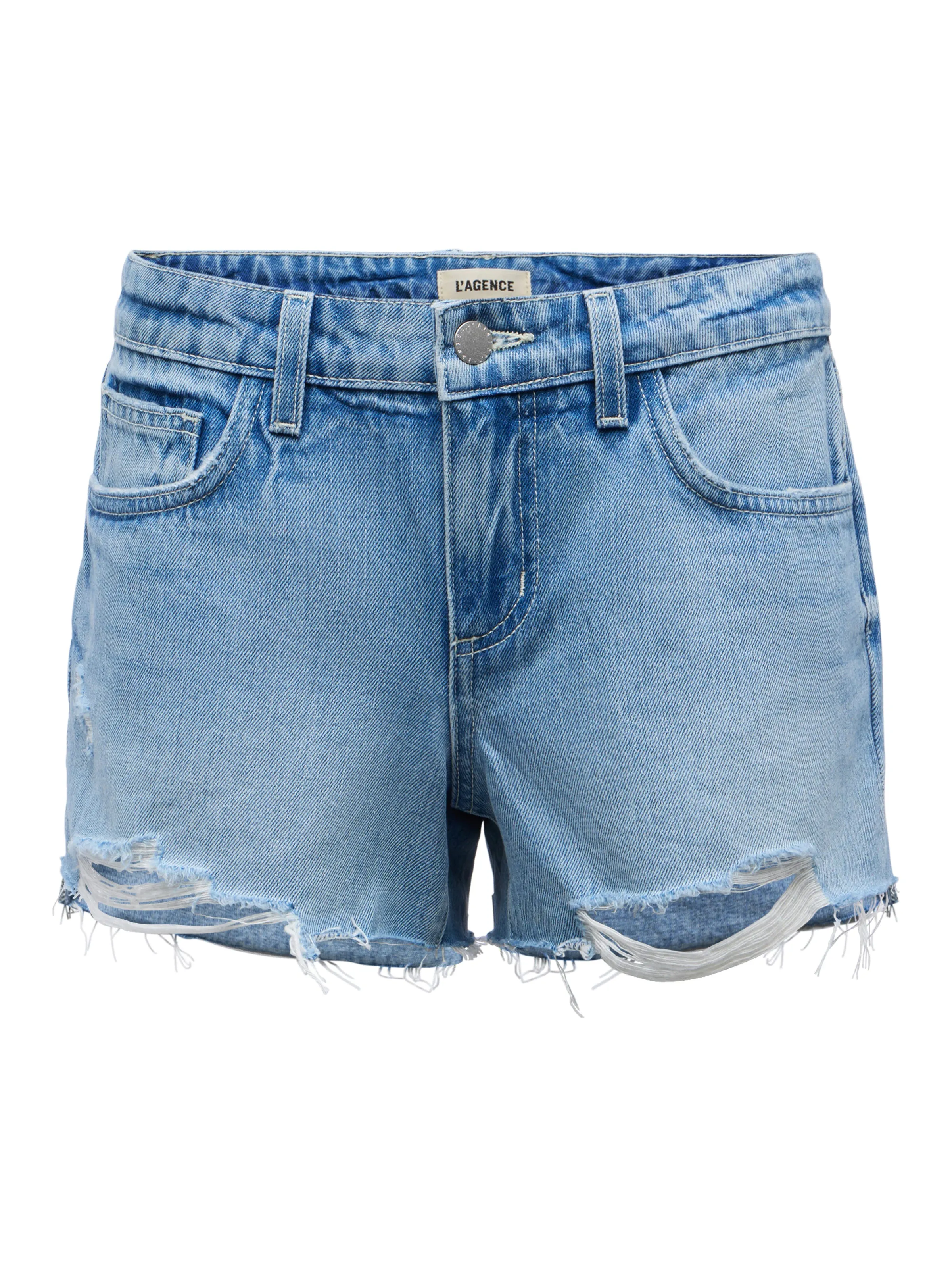 Clark Verwaschene Denim Shorts