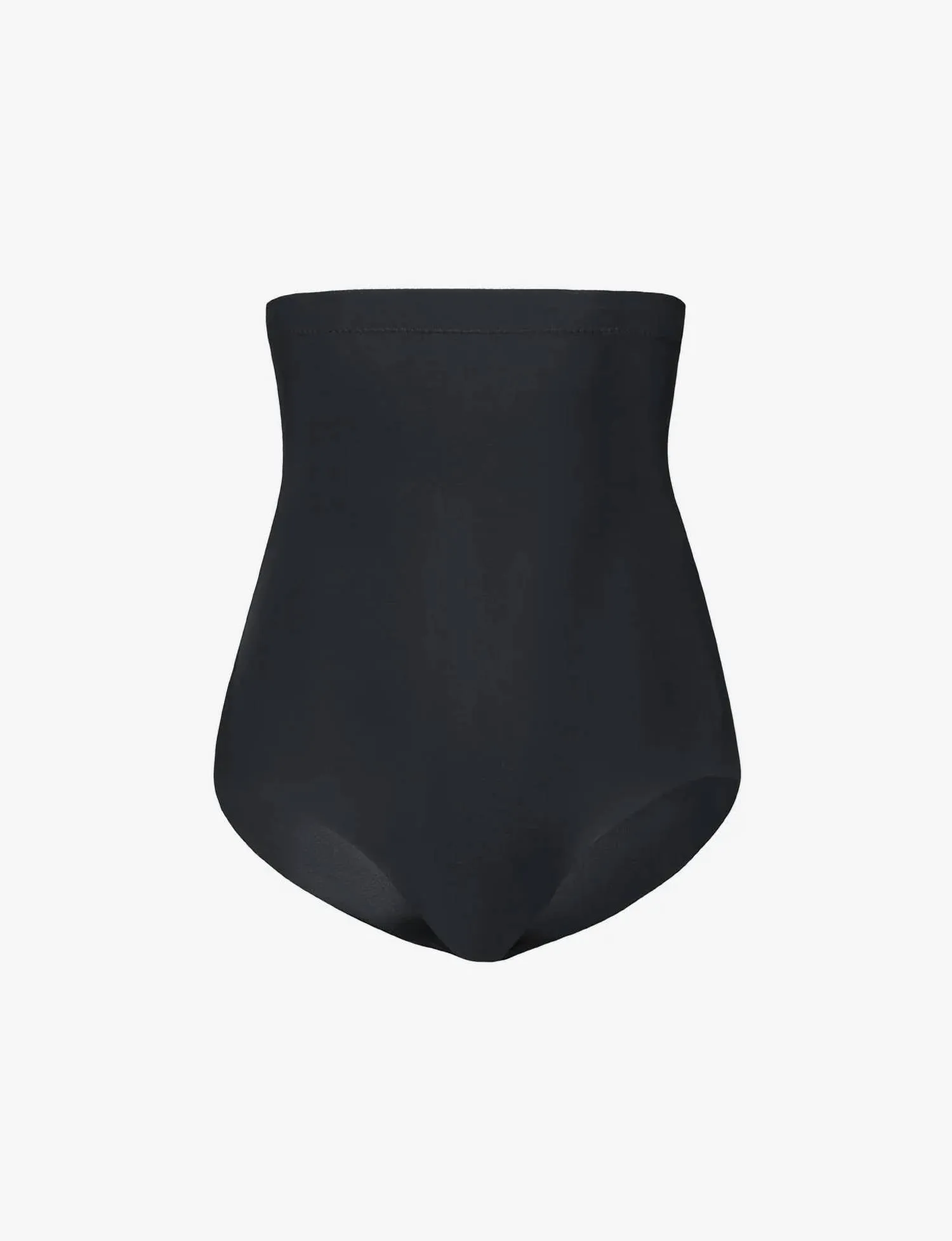 Klassische Kontroll-Hochwaist-Slip in Schwarz