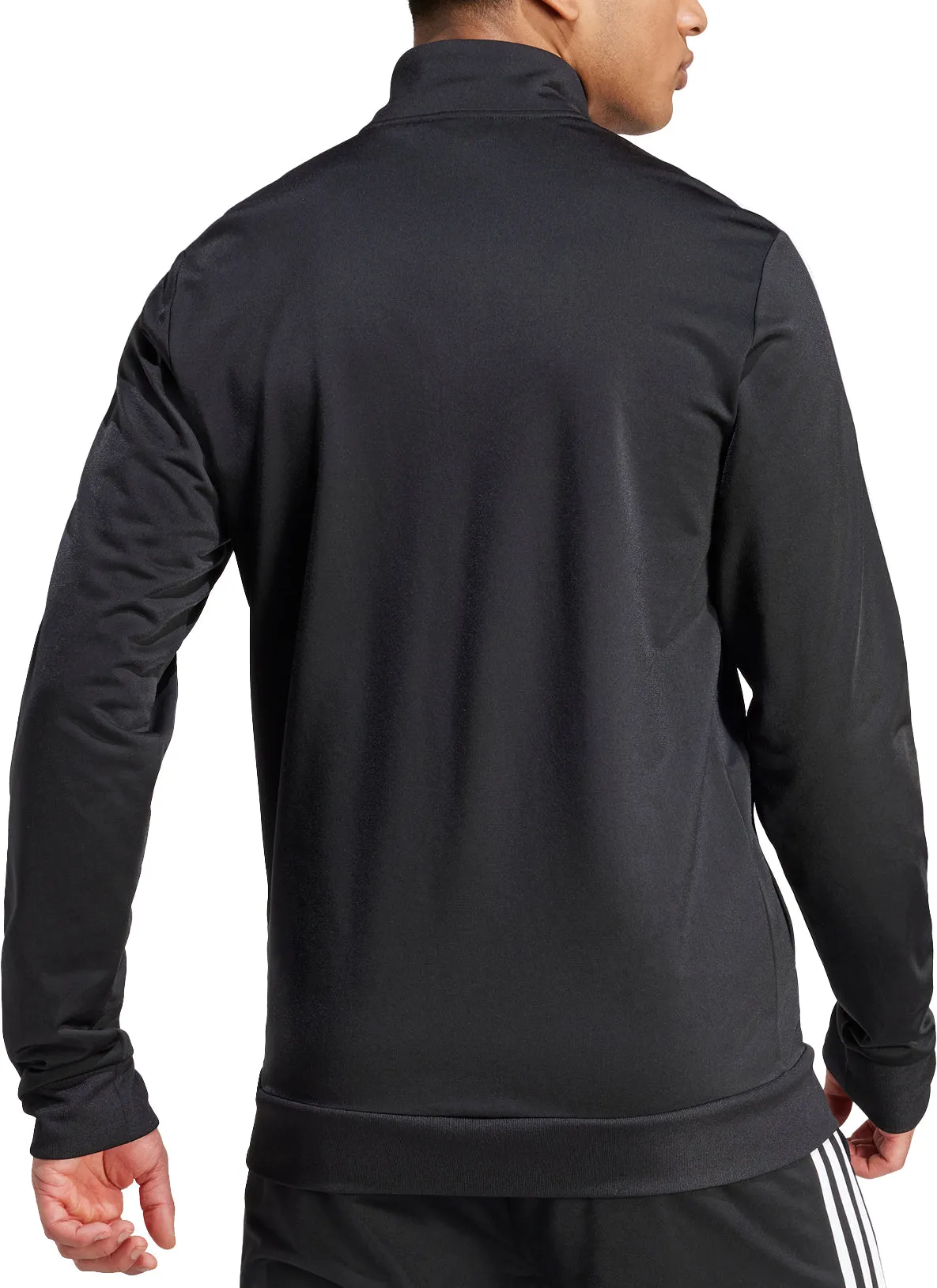 Bekleidung Adidas Herren adidas Essentials Warm Up 3 Streifen Herren Trackjacke - Schwarz