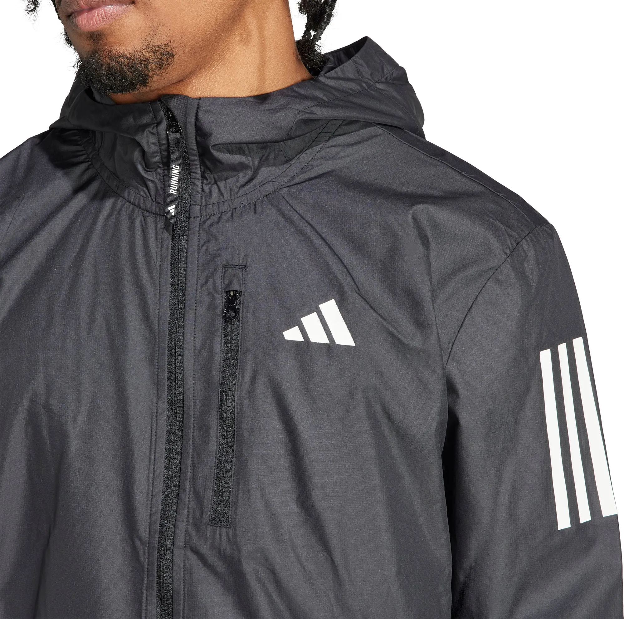 Bekleidung Adidas Herren adidas Own The Run Herren Laufjacke - Schwarz
