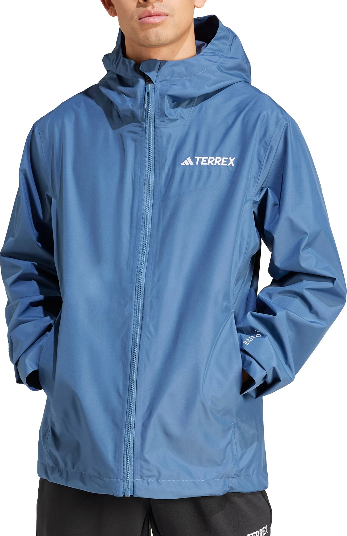 Bekleidung Adidas Herren adidas Terrex Multi 2.5L Rain.RDY Herren Wanderjacke - Blau