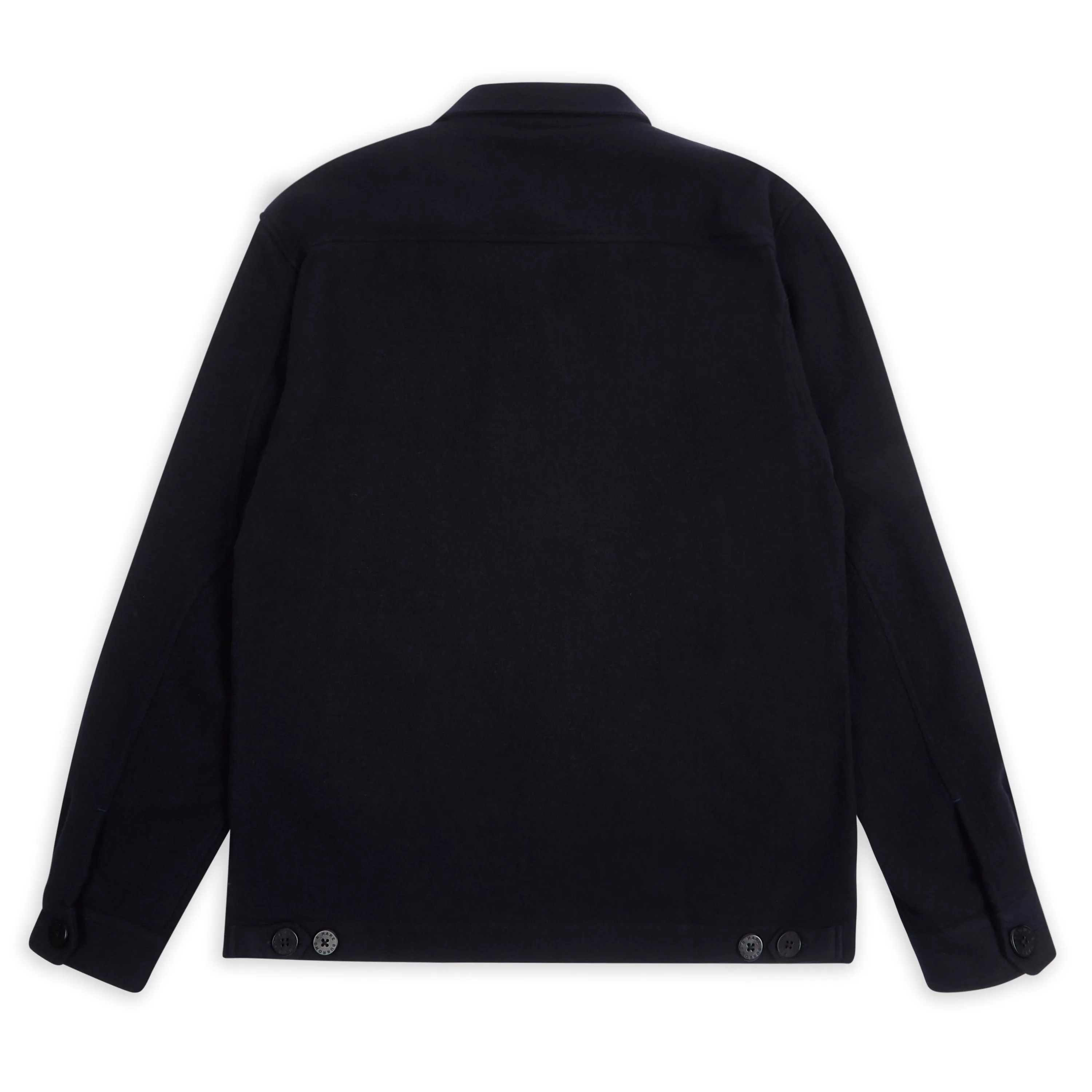 Clothing Burrows And Hare Kaschmir & Wolle James Jacke - Marineblau