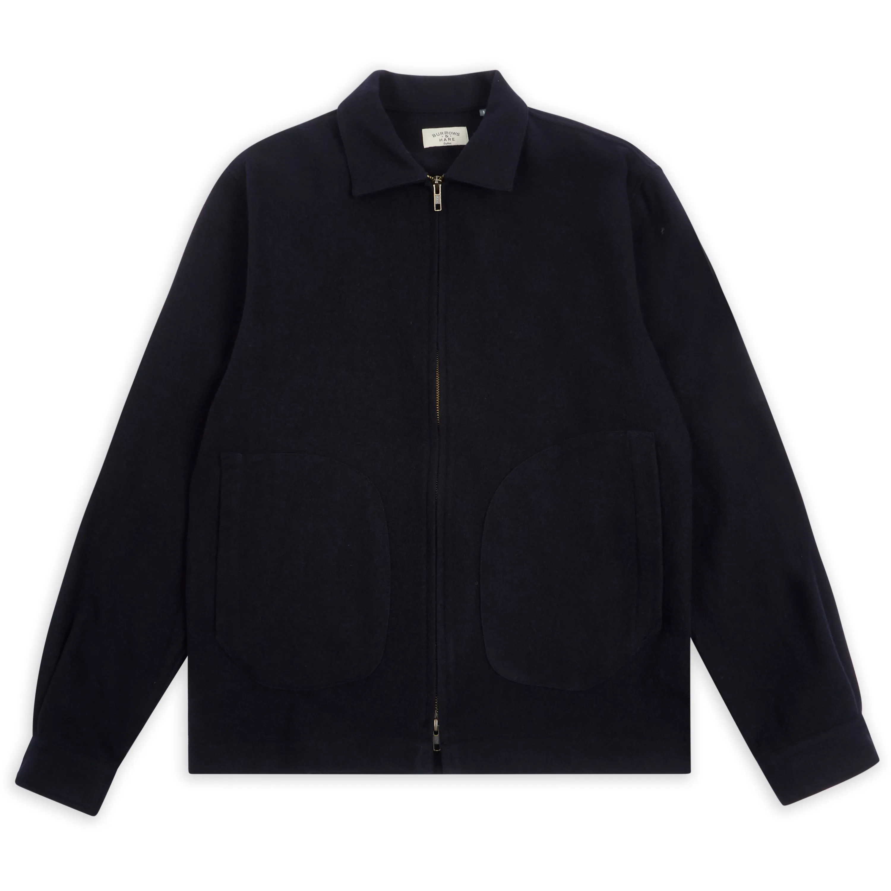 Clothing Burrows And Hare Kaschmir & Wolle James Jacke - Marineblau