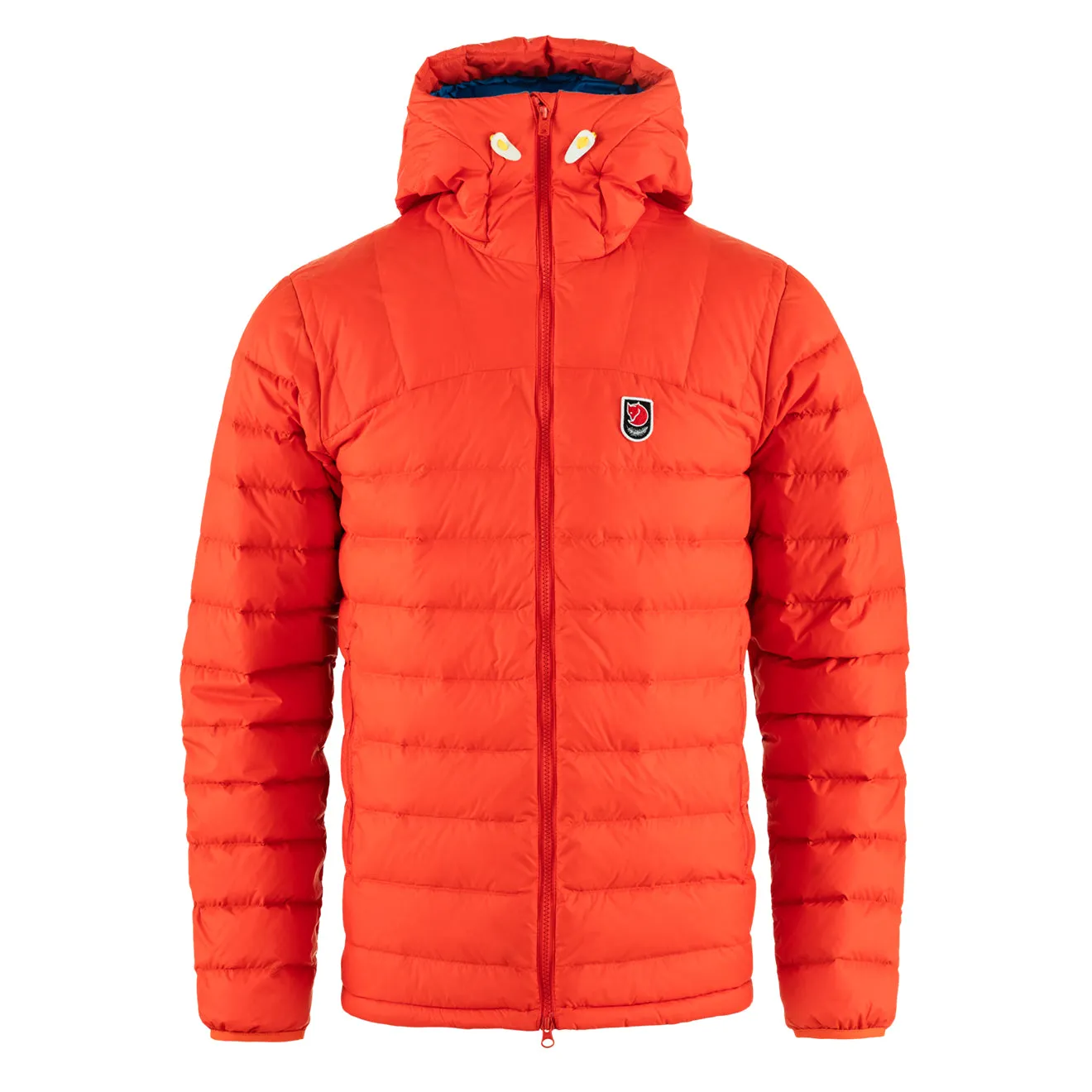 Bekleidung Fjallravenjackets Herren Fjallraven Expedition Pack Daunenkapuze Flammenorange / UN-Blau