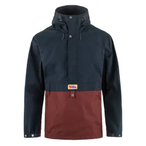 Bekleidung Fjällrävenjacken Herren Fjällräven Vardag Anorak Dunkelblau / Kastanienbraun