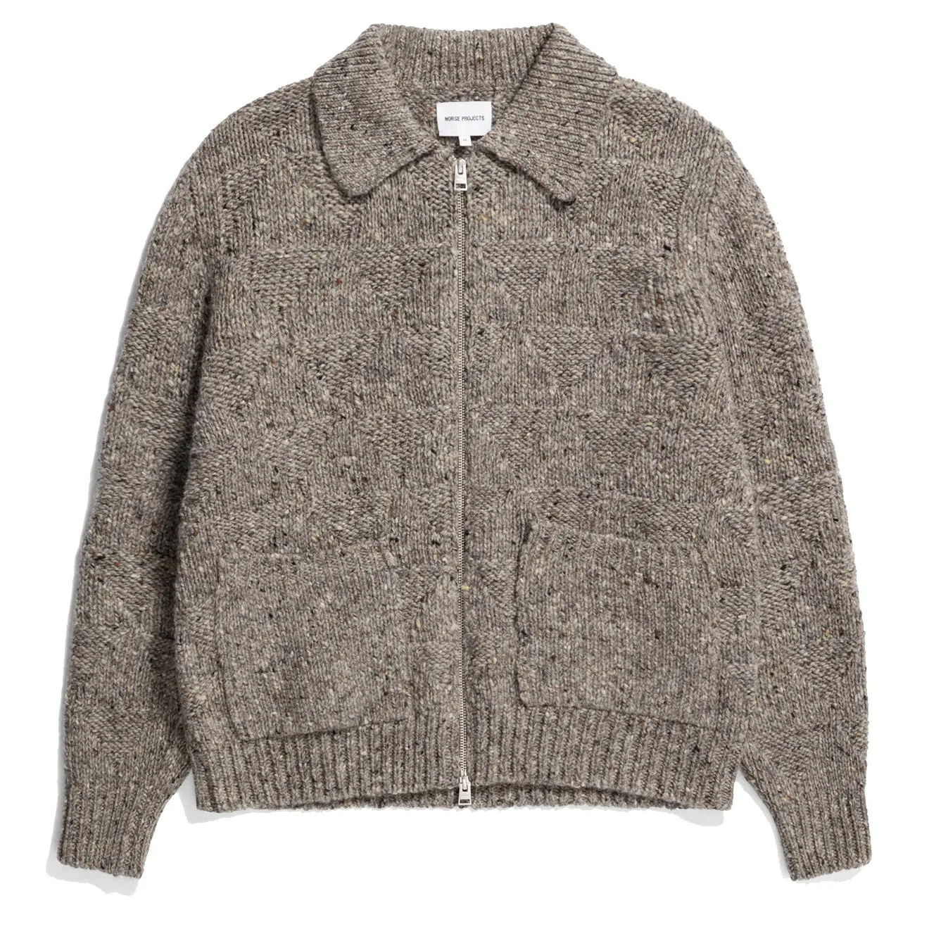 Bekleidung Norse Projects Herren Norse Projects Erik Donegal Diamond Jacket Grau Melange