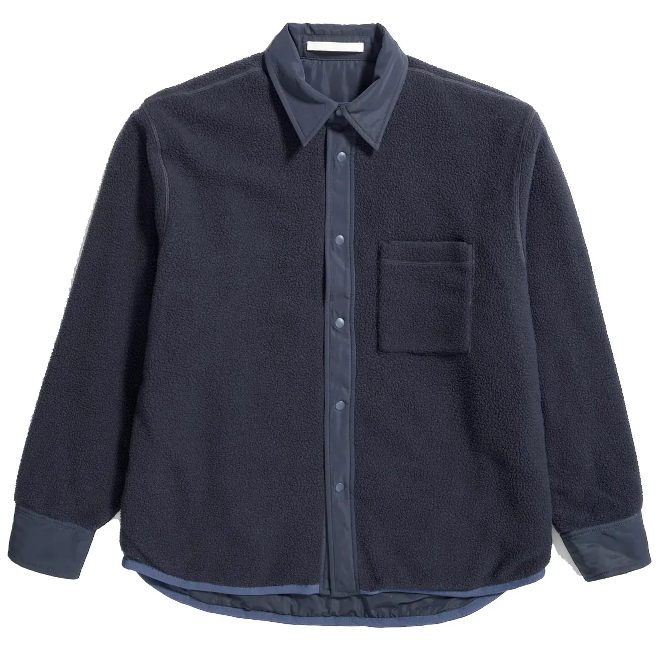 Bekleidung Norse Projects Herren Norse Projects Ulrik Umkehrbarer Fleece-Überhemd Dunkelblau