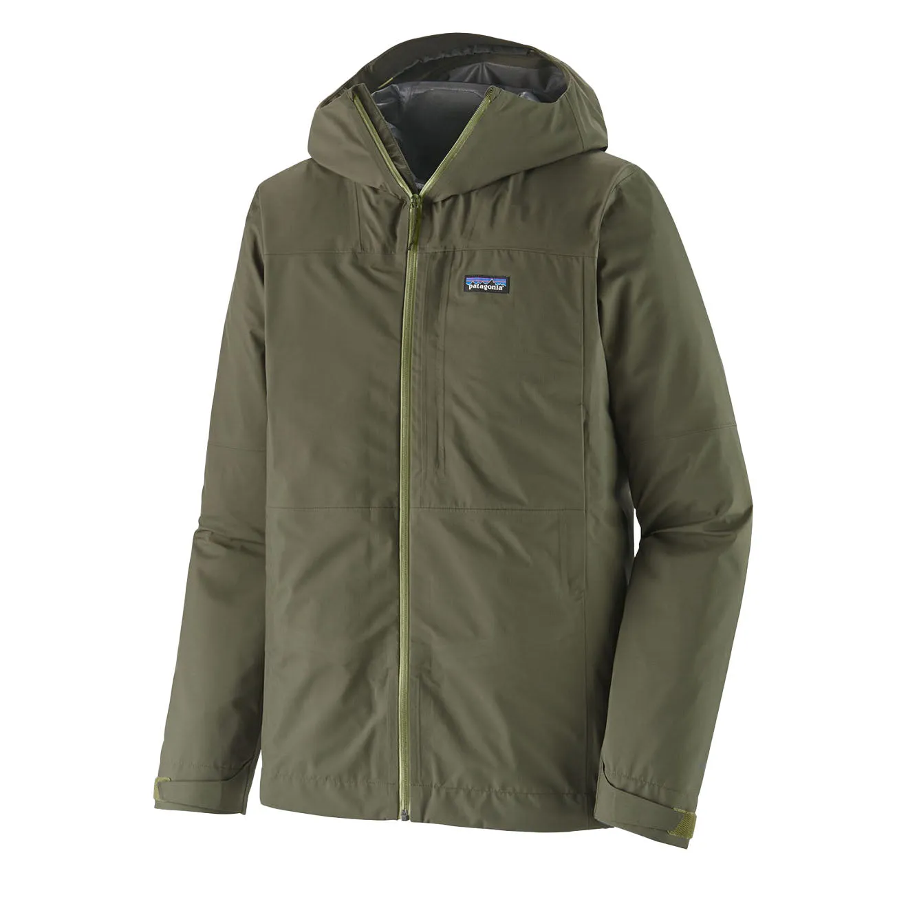 Bekleidung Patagoniajackets Herren Patagonia Boulder Fork Regenjacke Basin Grün