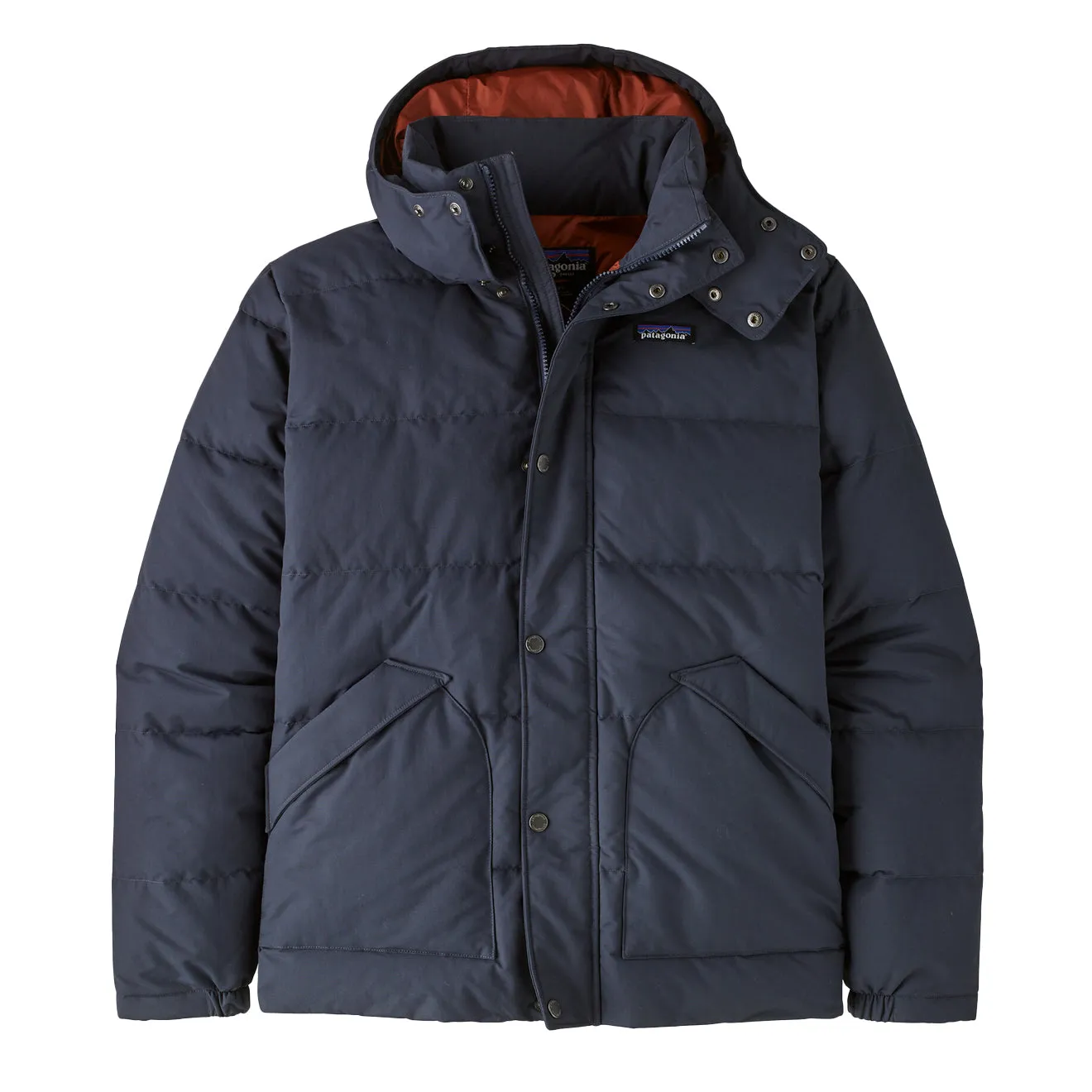 Bekleidung Patagoniajackets Herren Patagonia Downdrift Jacket Glimmendes Blau / Gebrannter Rot