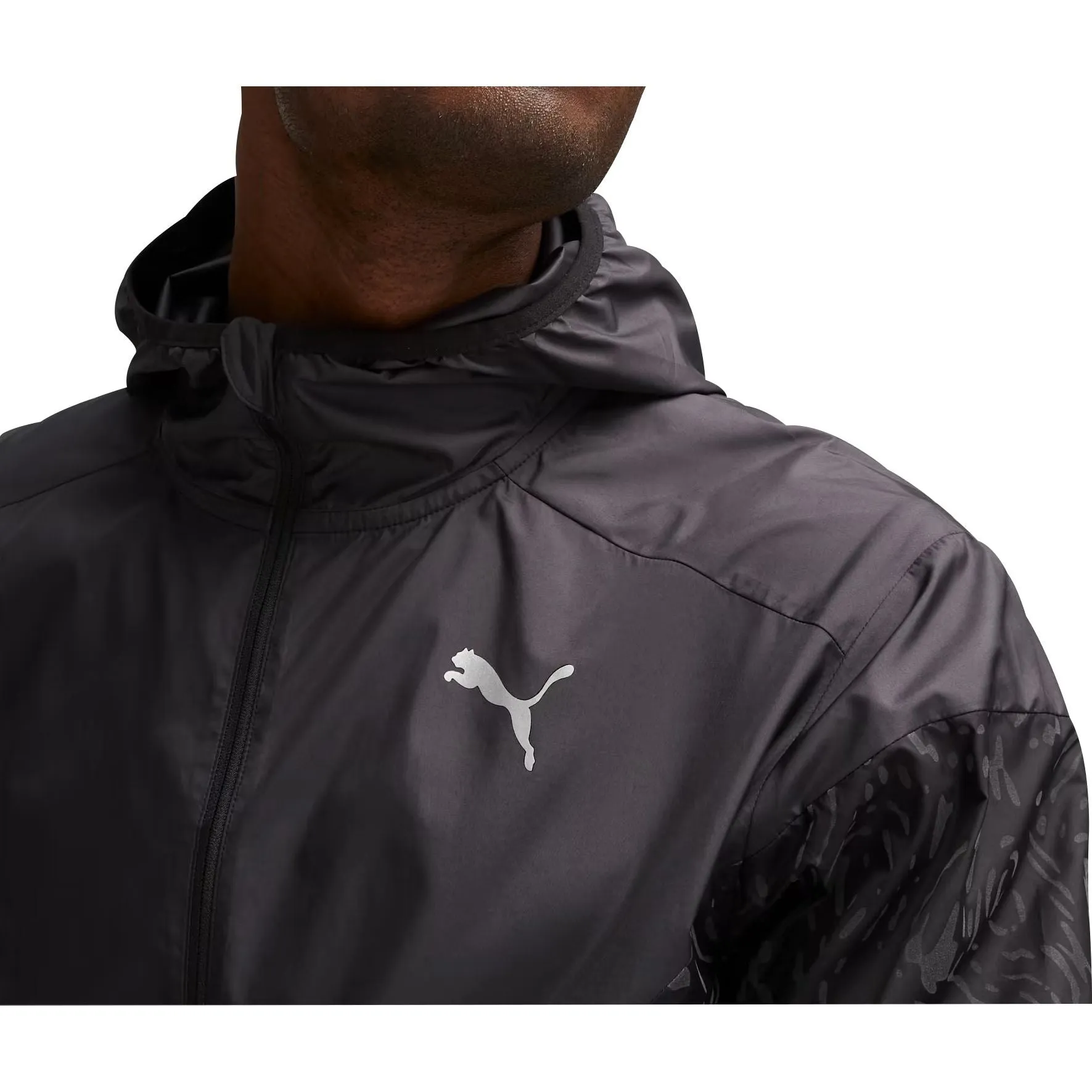 Bekleidung Puma Herren Puma Leichte Herren Laufjacke - Schwarz