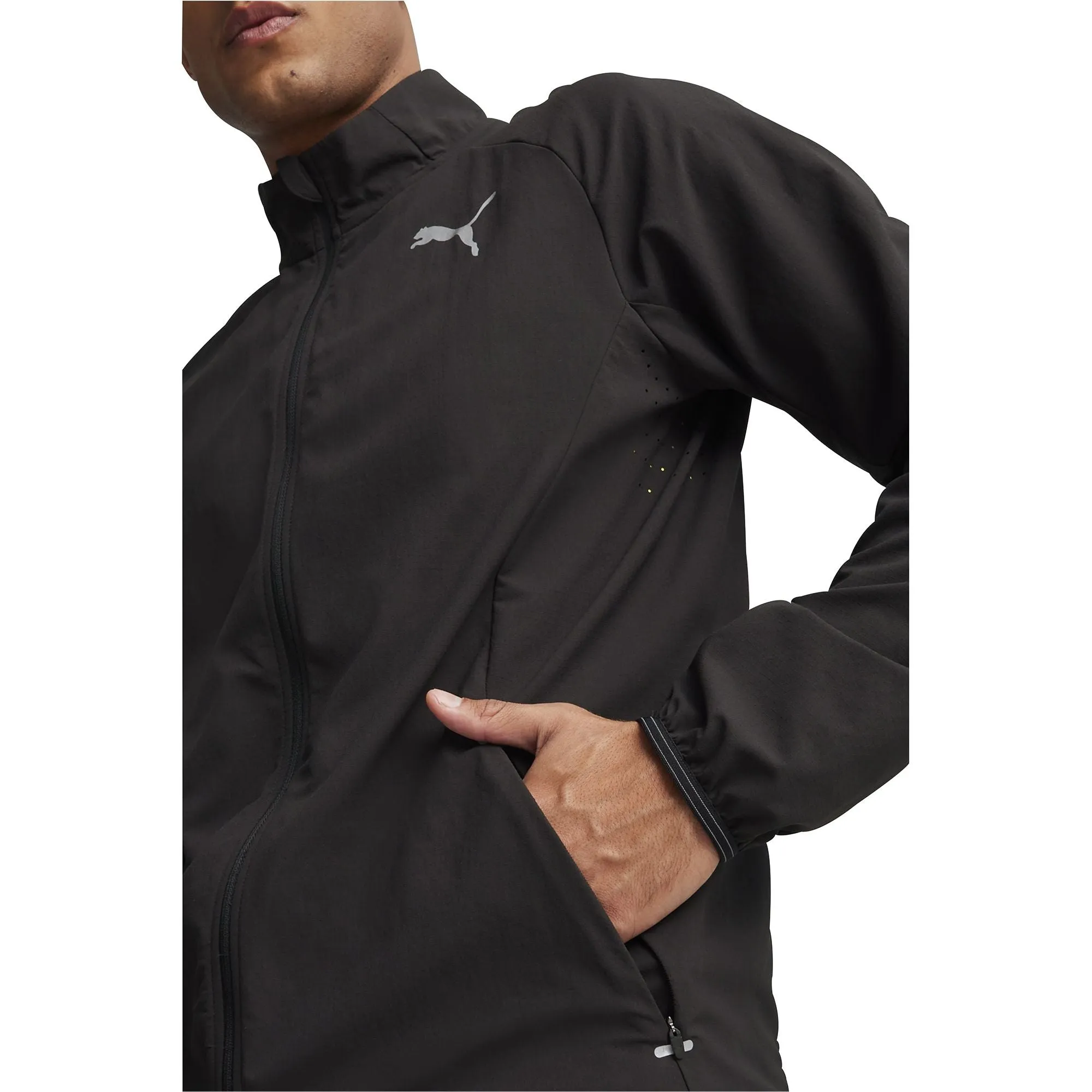 Bekleidung Puma Herren Puma Run Elite Ultraweave Herren Laufjacke - Schwarz