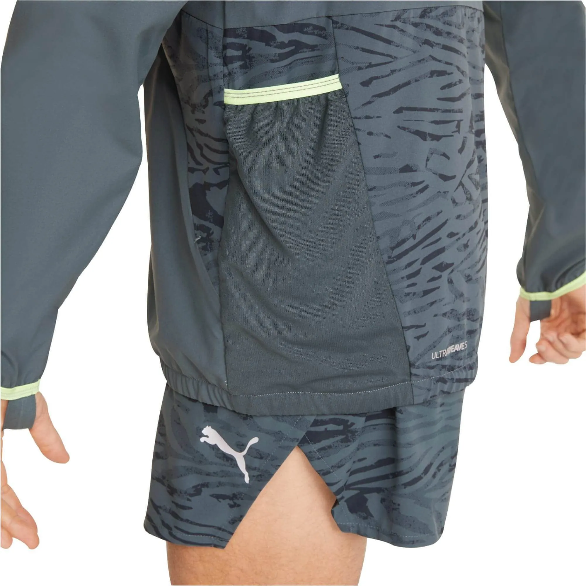 Bekleidung Puma Herren Puma Ultraweave S FSTR Laufjacke für Herren - Grau