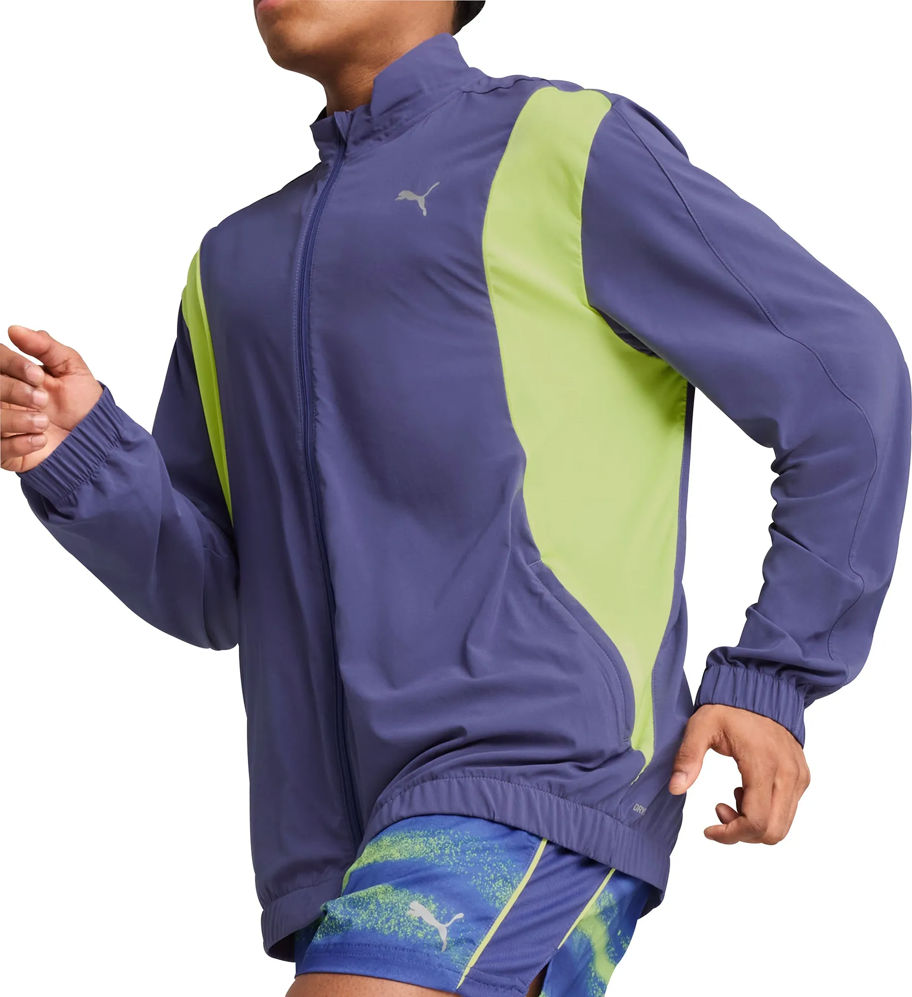 Bekleidung Puma Herren Puma Velocity Woven Laufjacke für Herren - Blau