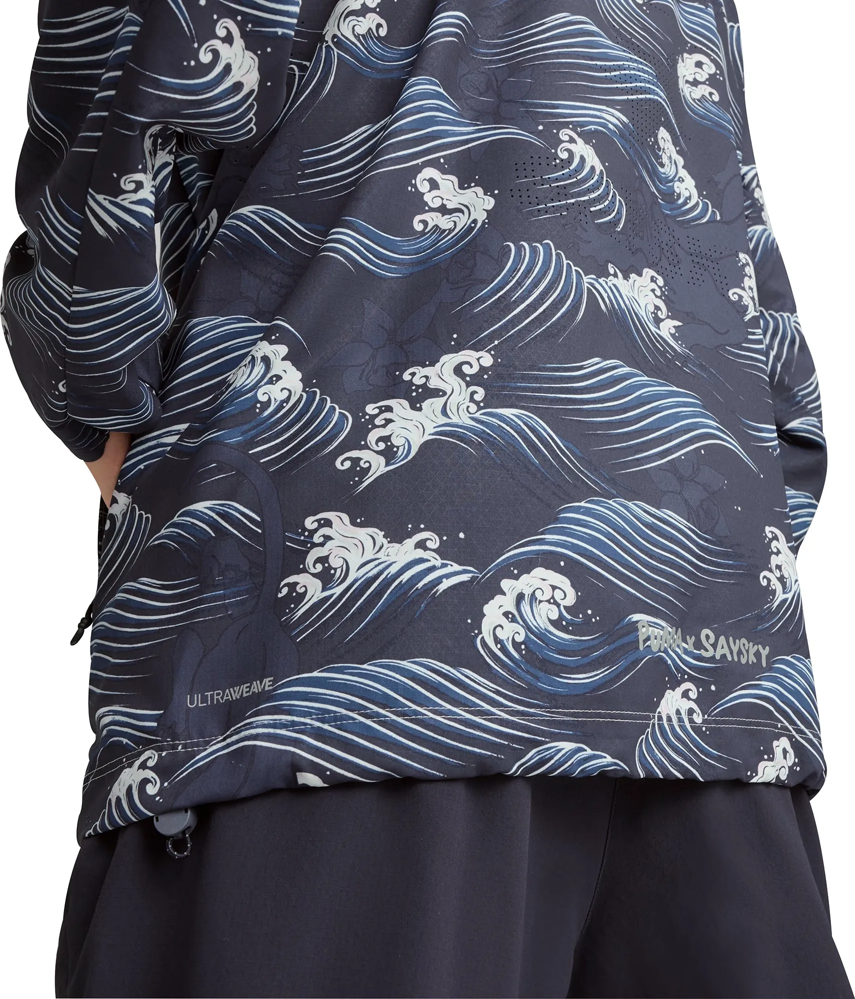 Bekleidung Puma Herren Puma X SAYSKY Grafik Laufjacke für Männer - Blau