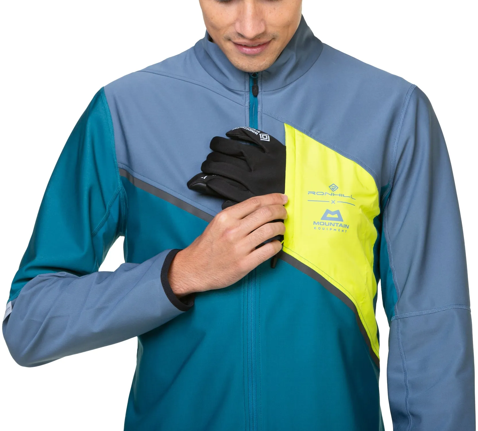 Bekleidung Ronhill Herren Ronhill Tech GORE-TEX Windstopper Herren Laufjacke - Blau