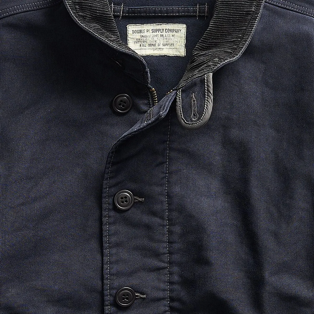 Kleidung RRL von Ralph Lauren Herren RRL von Ralph Lauren Jungle Cloth Deck Jacket Dunkelblau