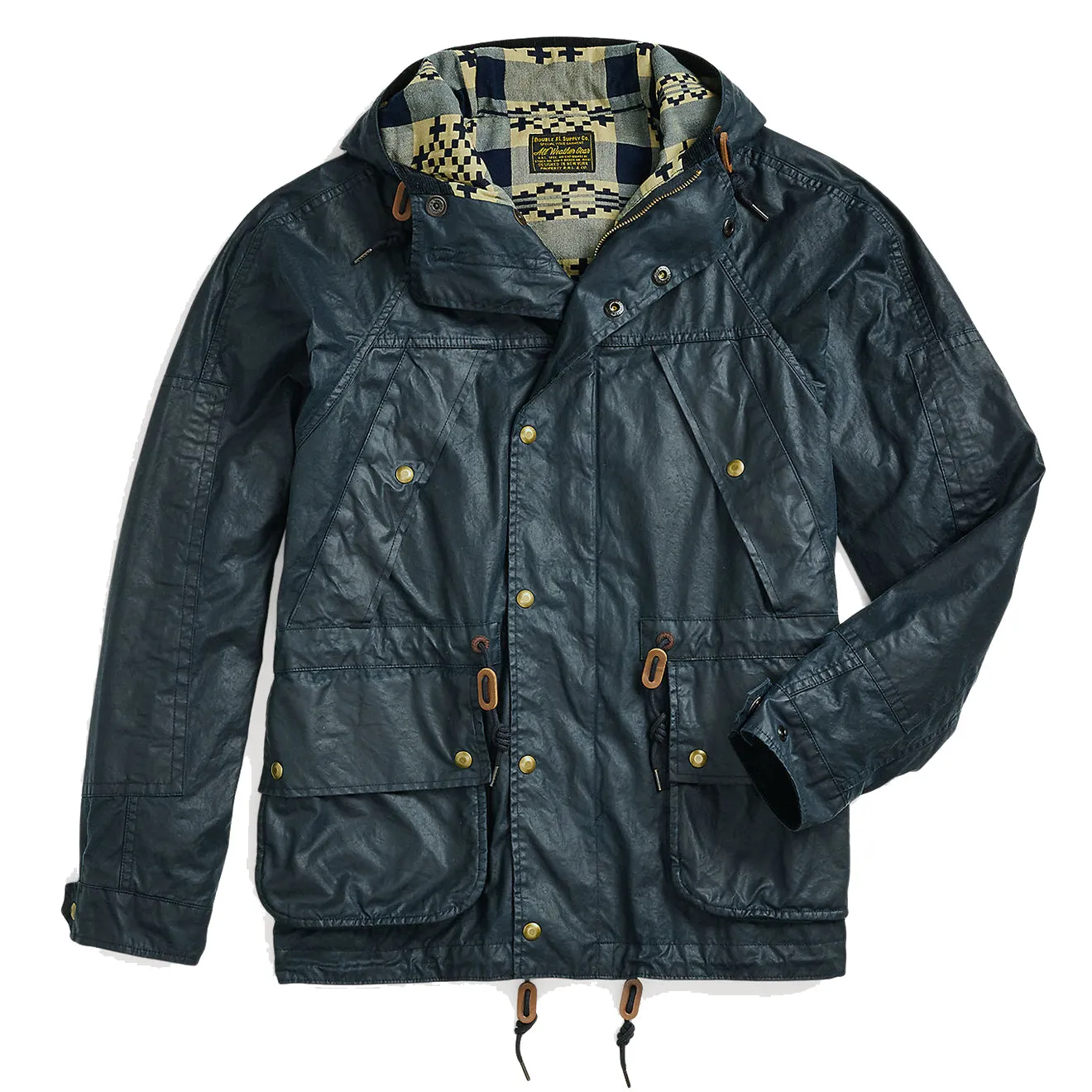 Bekleidung RRL von Ralph Lauren Herren RRL von Ralph Lauren Ölstoff Kapuzenjacke Vintage Marineblau