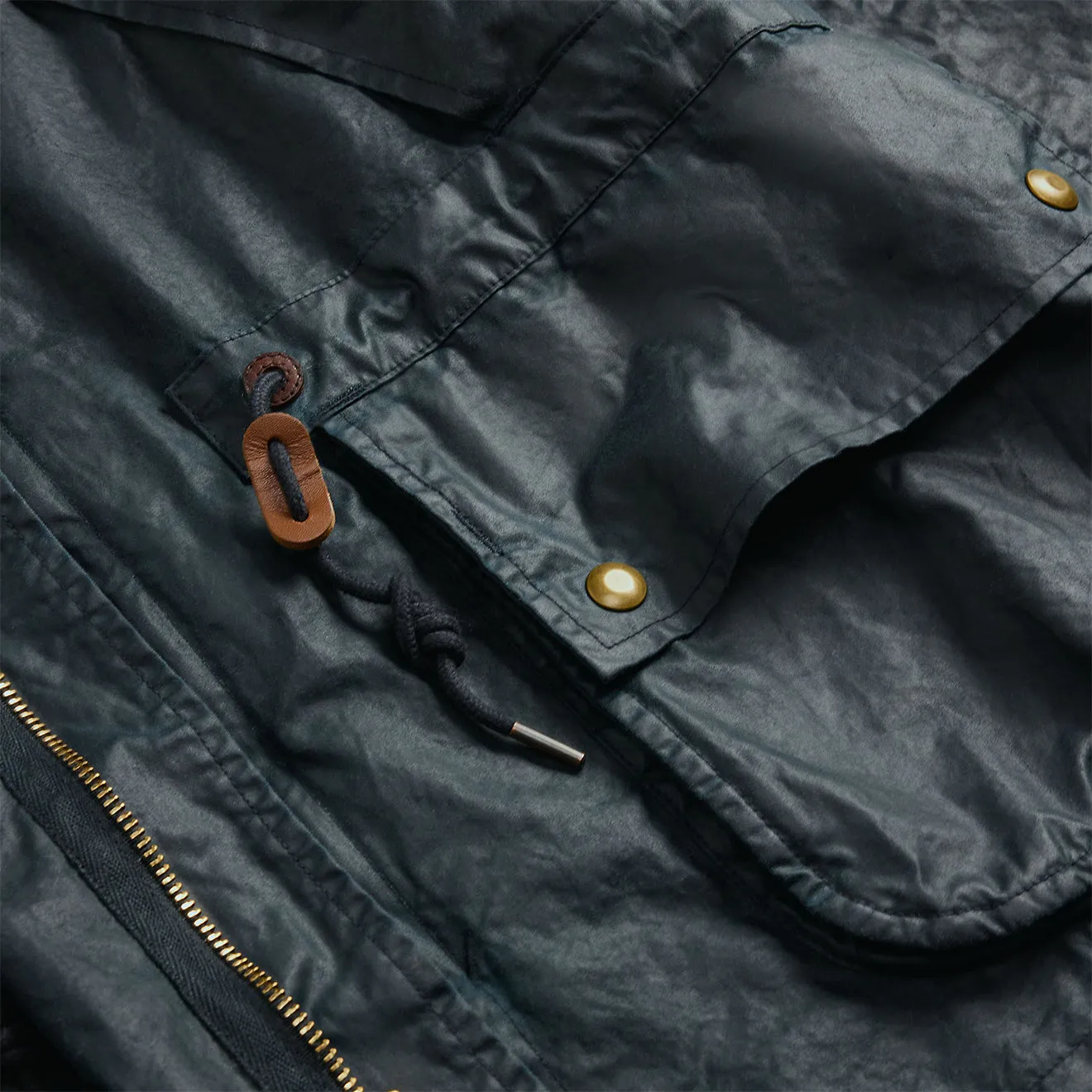 Bekleidung RRL von Ralph Lauren Herren RRL von Ralph Lauren Ölstoff Kapuzenjacke Vintage Marineblau