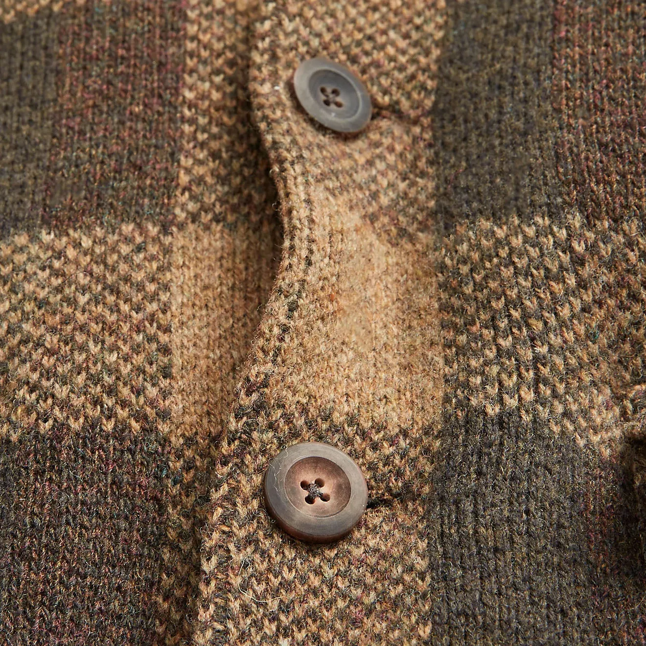 Bekleidung RRL von Ralph Lauren Herren RRL von Ralph Lauren Karo-Woll-Jacke Olive Mehrfarbig