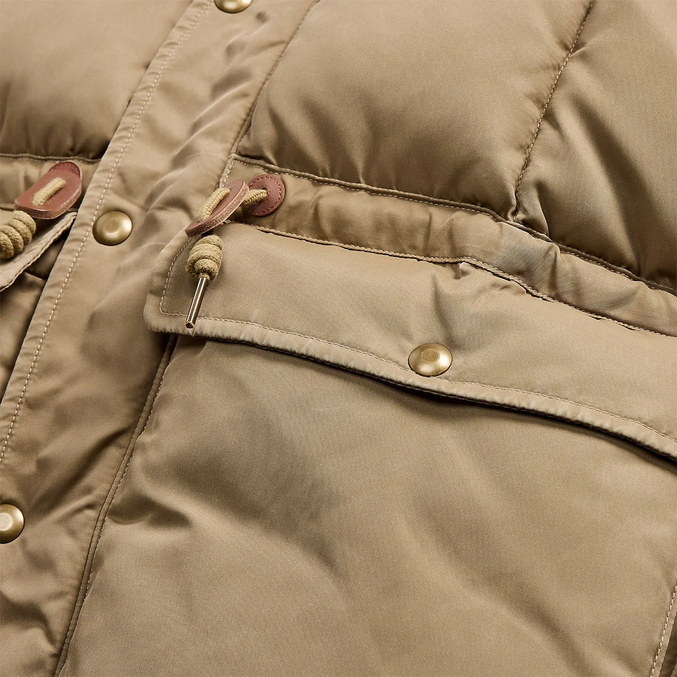 Bekleidung RRL von Ralph Lauren Herren RRL von Ralph Lauren Steppjacke mit Kapuze Vintage Khaki