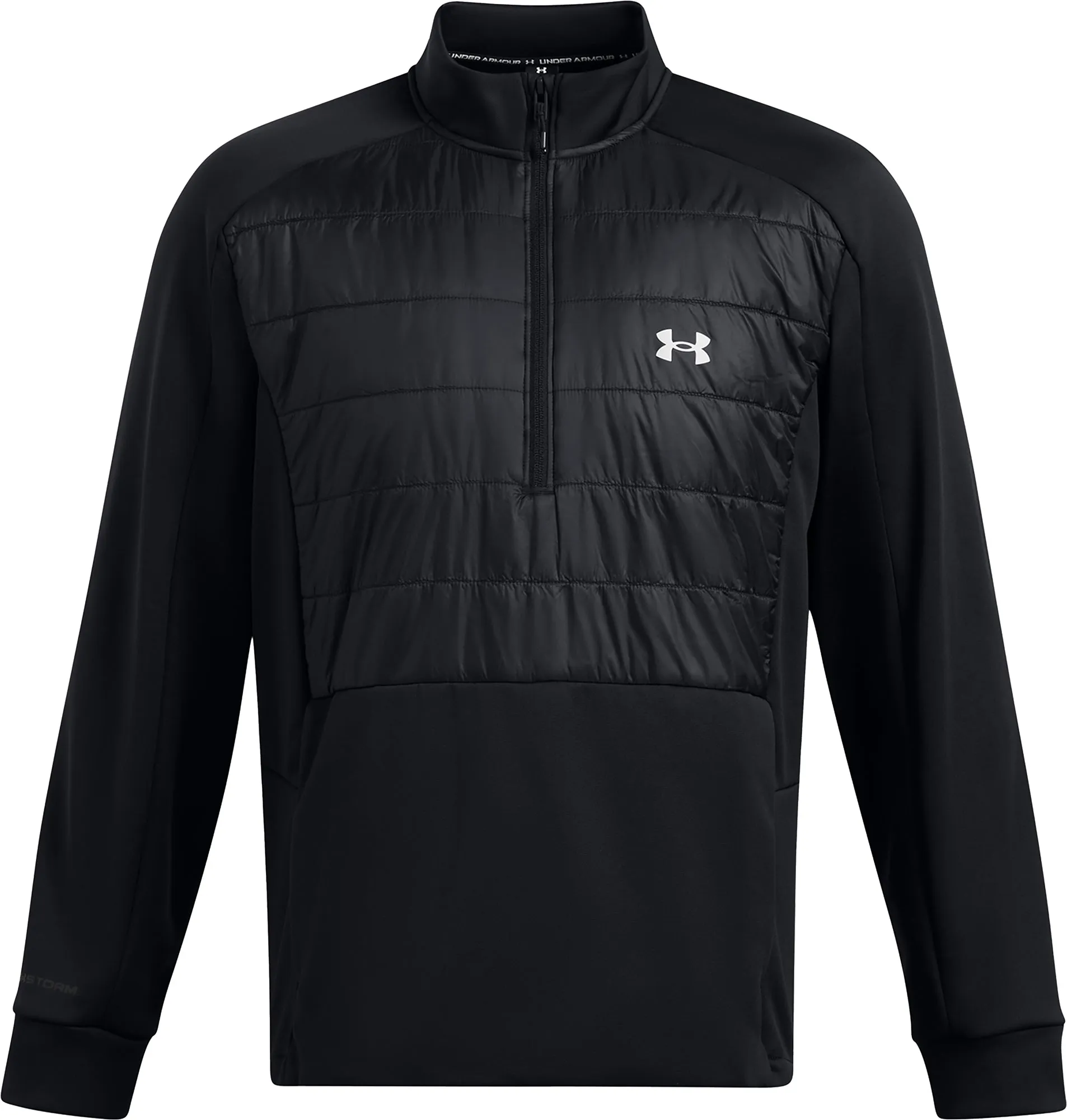 Unterwäsche Under Armour Herren Under Armour Fleece Halbzip Herren Laufjacke - Schwarz