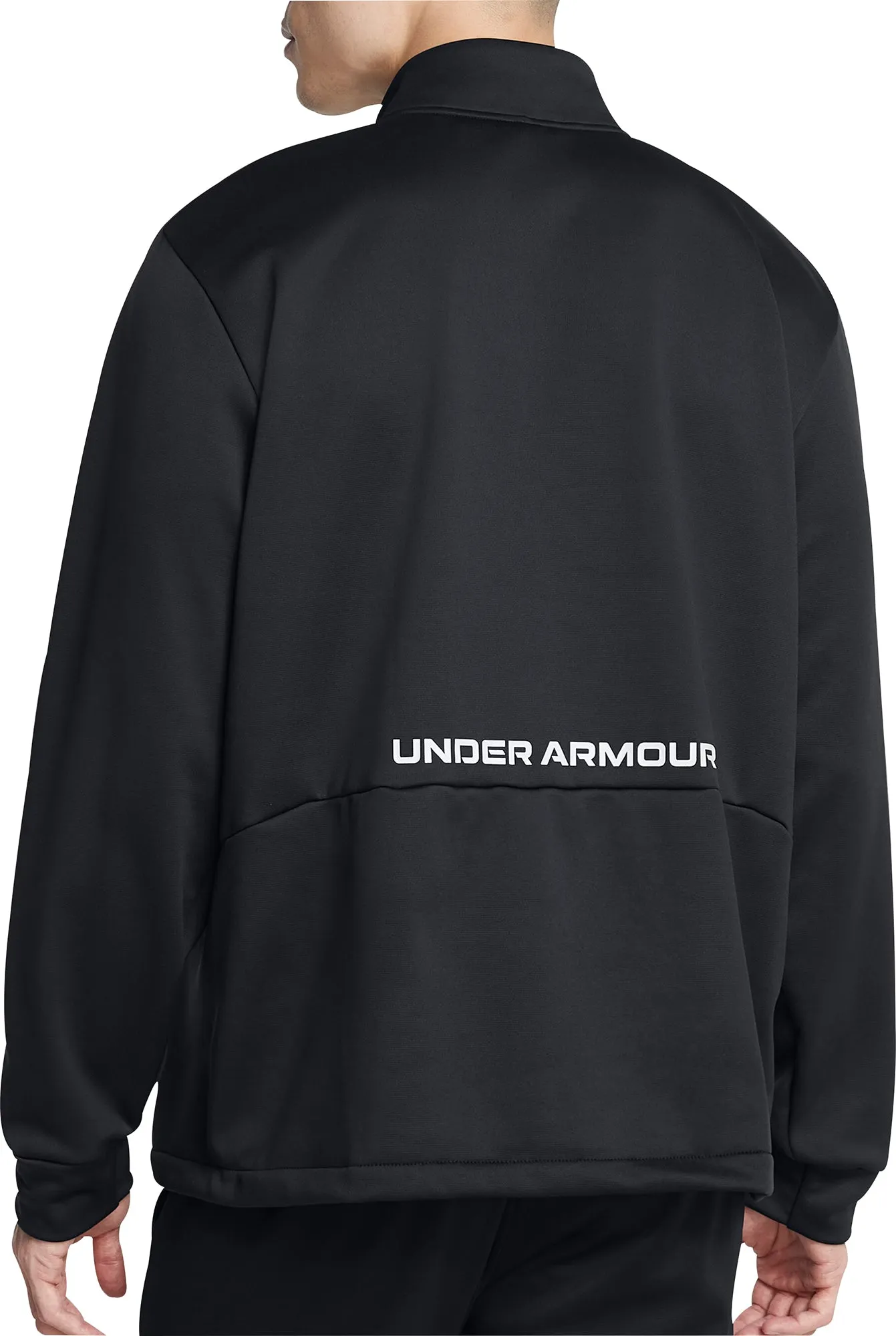 Unterwäsche Under Armour Herren Under Armour Fleece Halbzip Herren Laufjacke - Schwarz