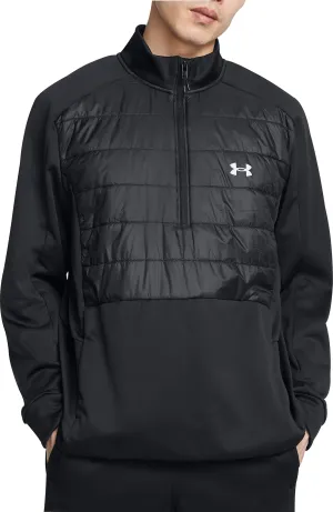 Unterwäsche Under Armour Herren Under Armour Fleece Halbzip Herren Laufjacke - Schwarz