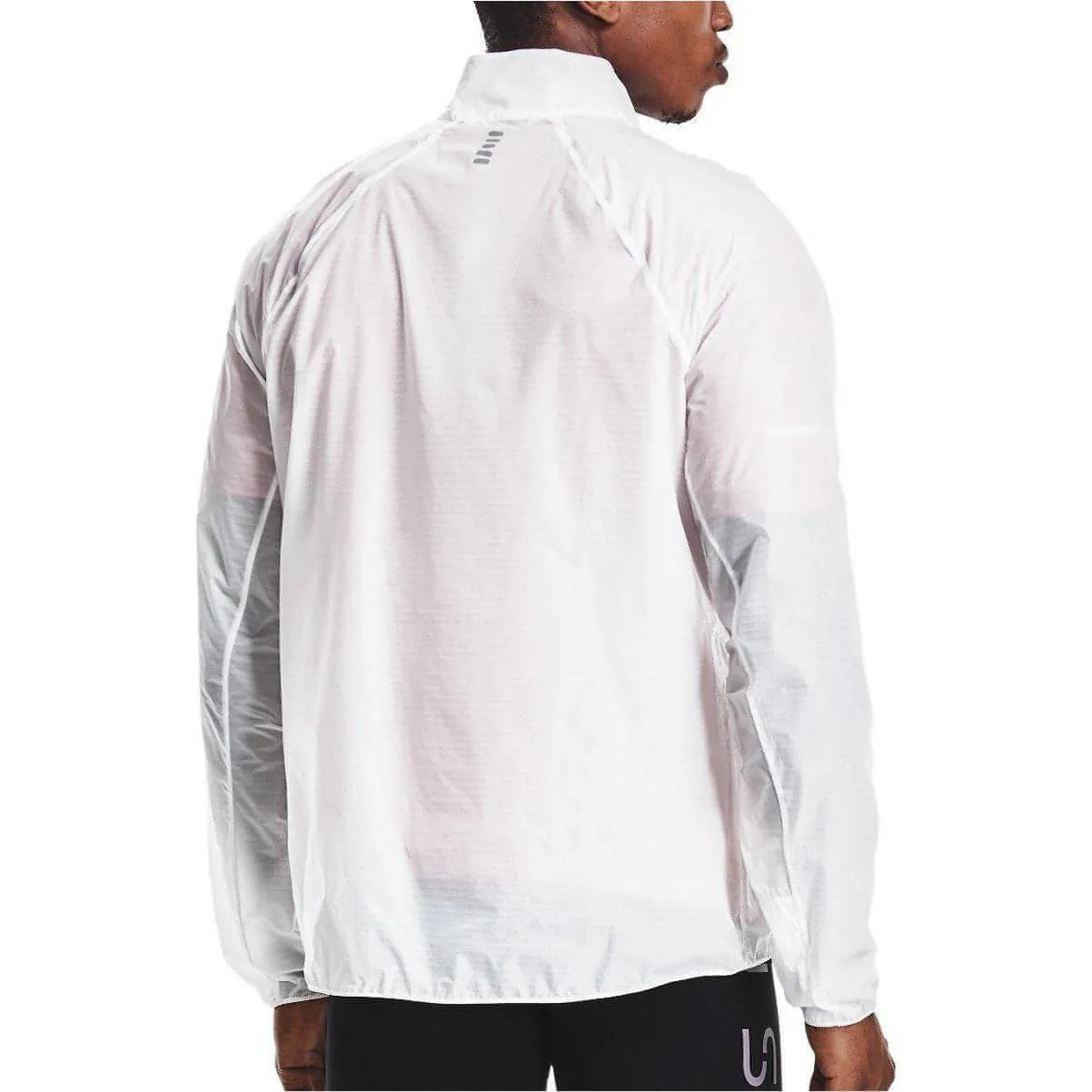 Bekleidung Under Armour Herren Under Armour Impasse Flight Halbzip Herren Laufjacke - Weiß