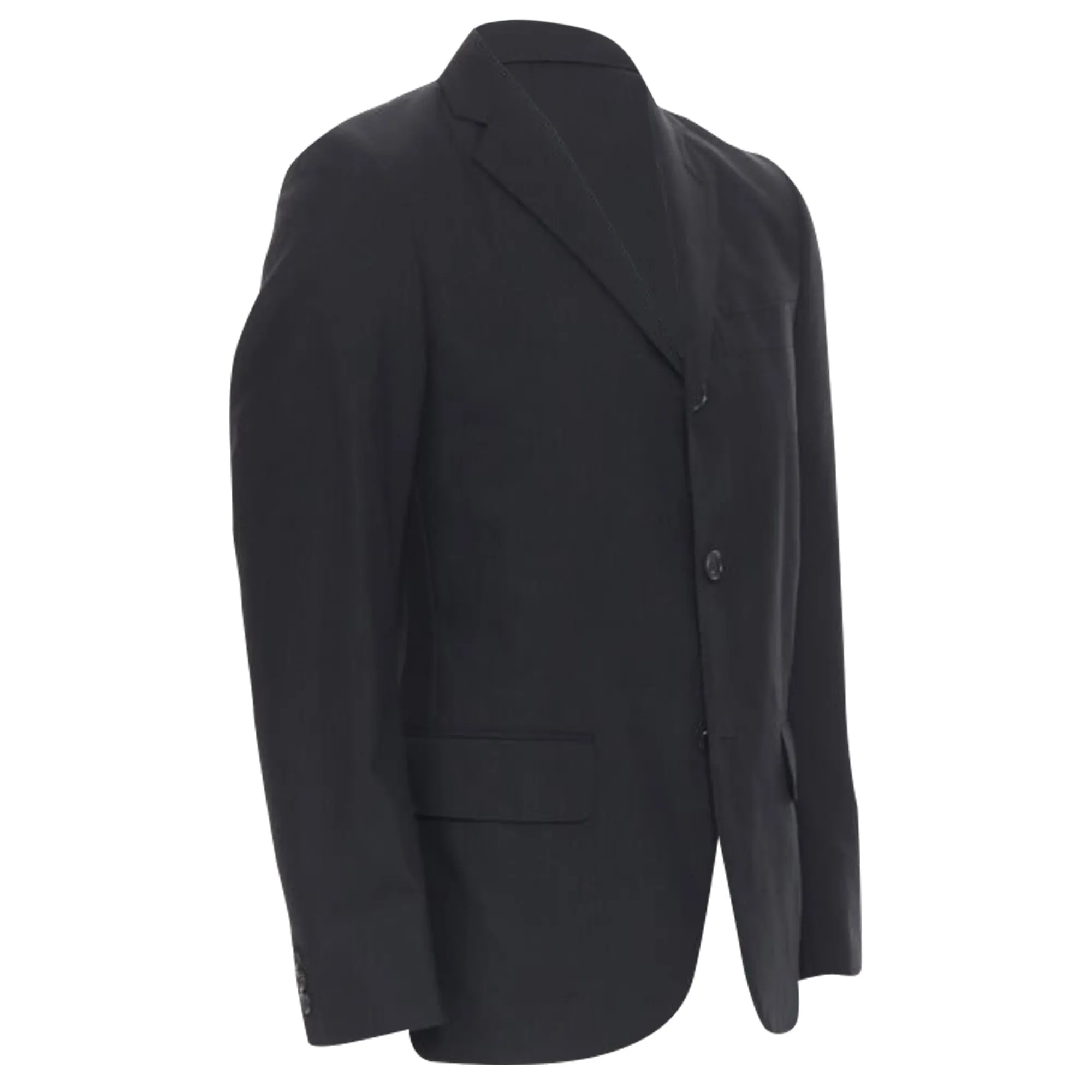 Comme Des Garcons Nadelstreifen-Woll-Blazer im Sportswear-Design