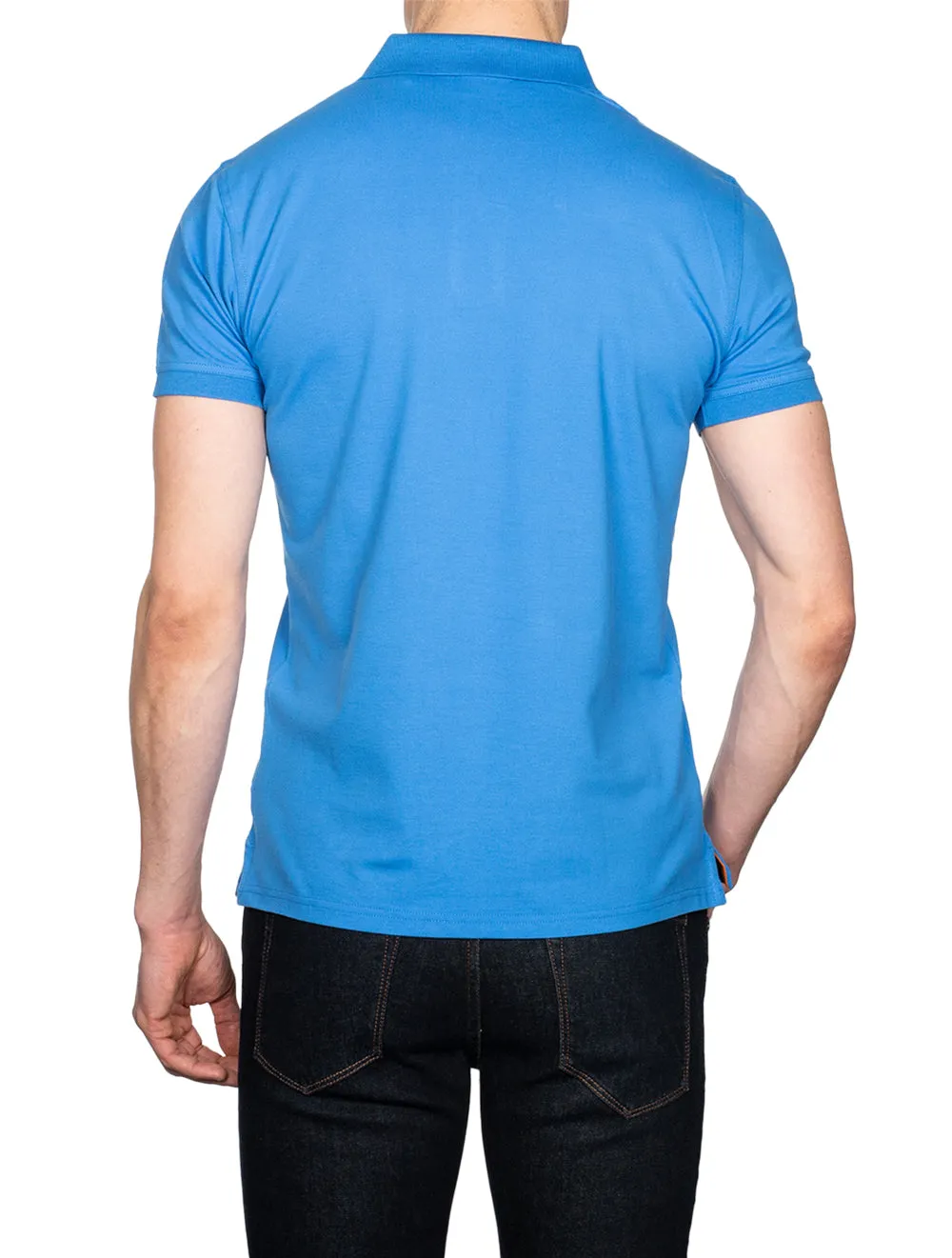 Kontrast-Kragen-Piqué-Rugger-Tag-Blau