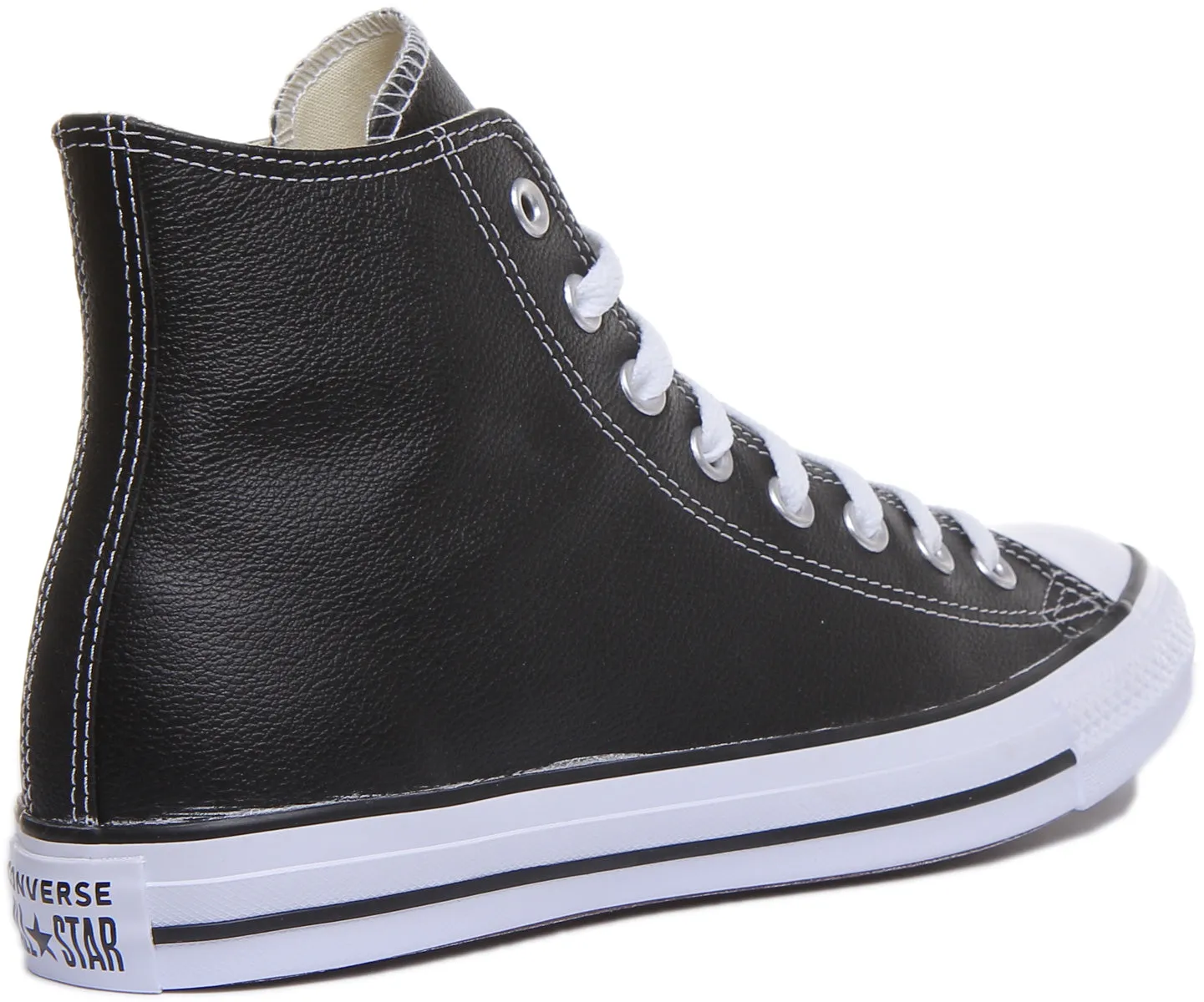 Converse All Star 132170 in schwarzen Lederschuhen Converse