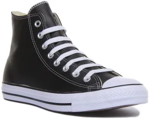 Converse All Star 132170 in schwarzen Lederschuhen Converse