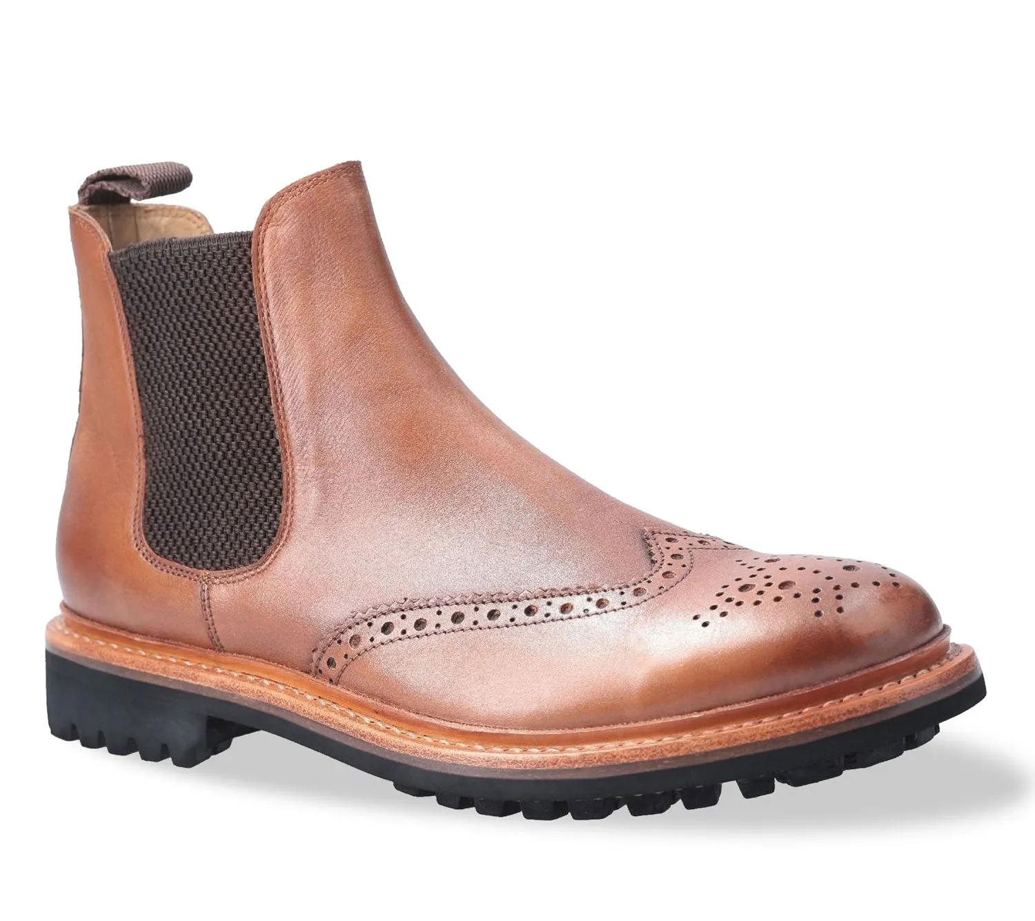 Cotswold Siddington Commando Brogue Chelsea Stiefel Cotswold Schuhe