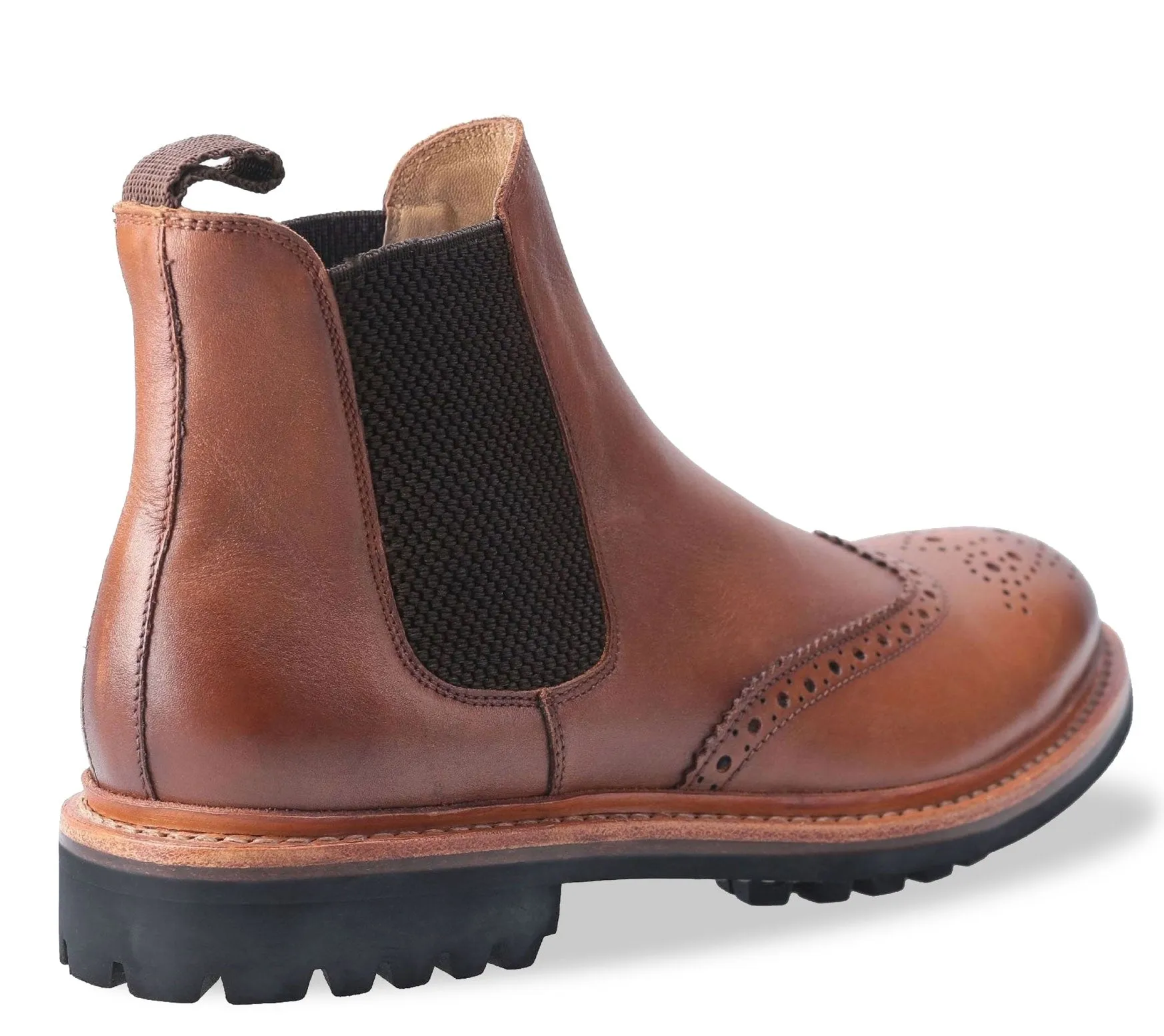 Cotswold Siddington Commando Brogue Chelsea Stiefel Cotswold Schuhe