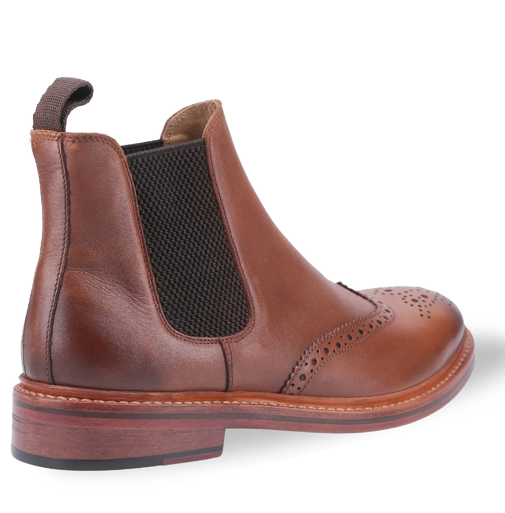 Cotswold Siddington Leder Brogue Chelsea Stiefel Cotswold Schuhe