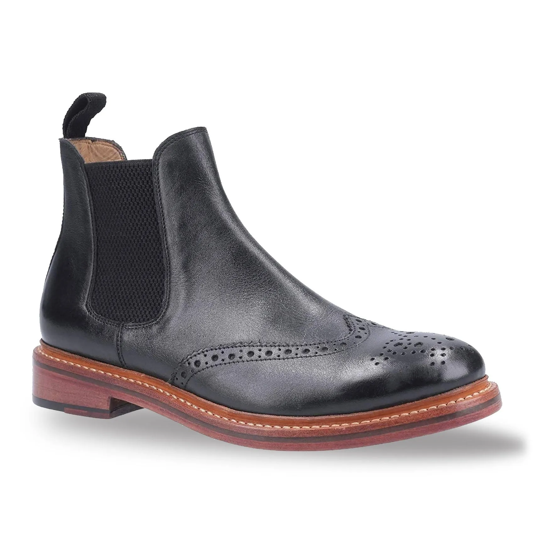 Cotswold Siddington Leder Brogue Chelsea Stiefel Cotswold Schuhe