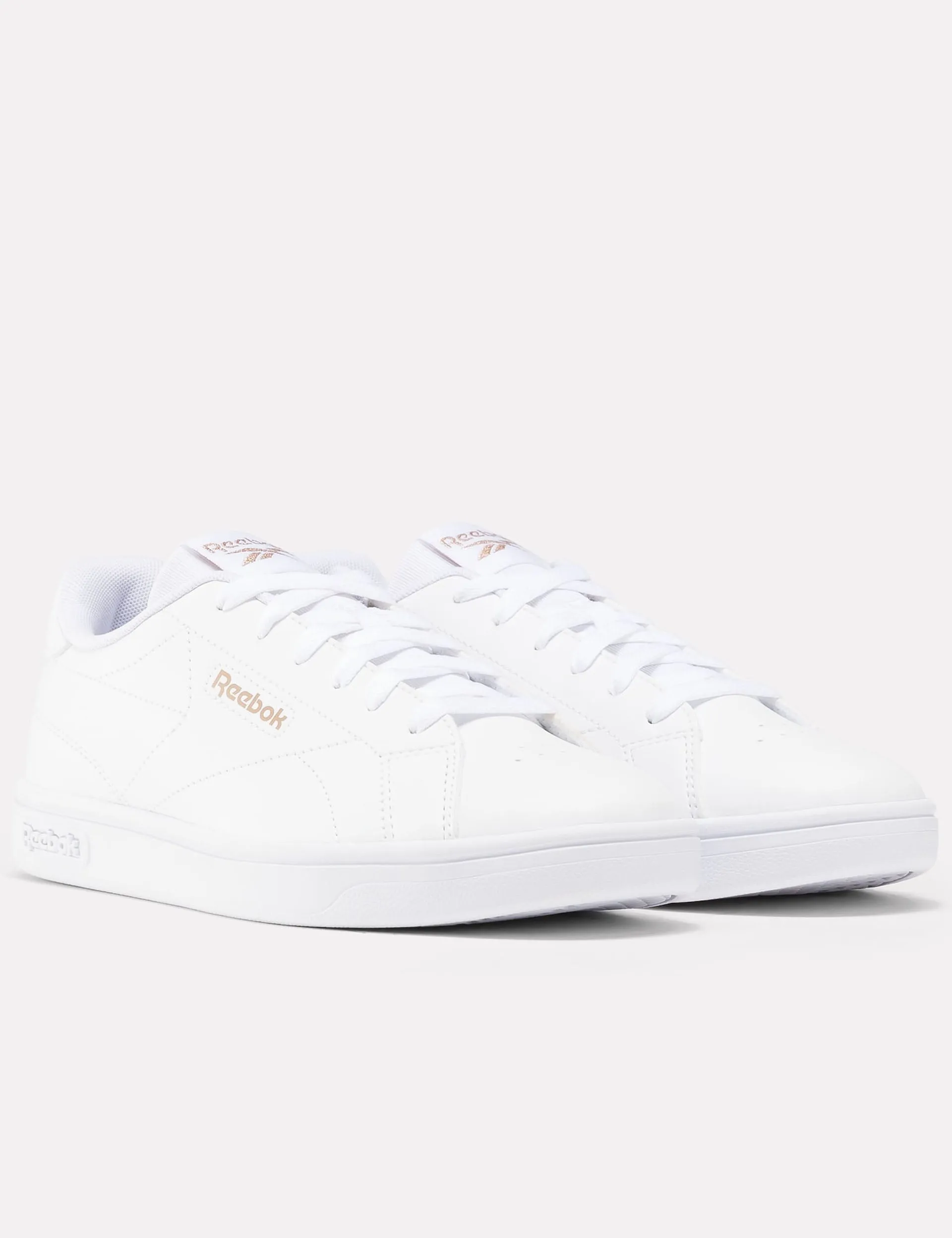Court Clean Sneakers - Weiß/Roségold
