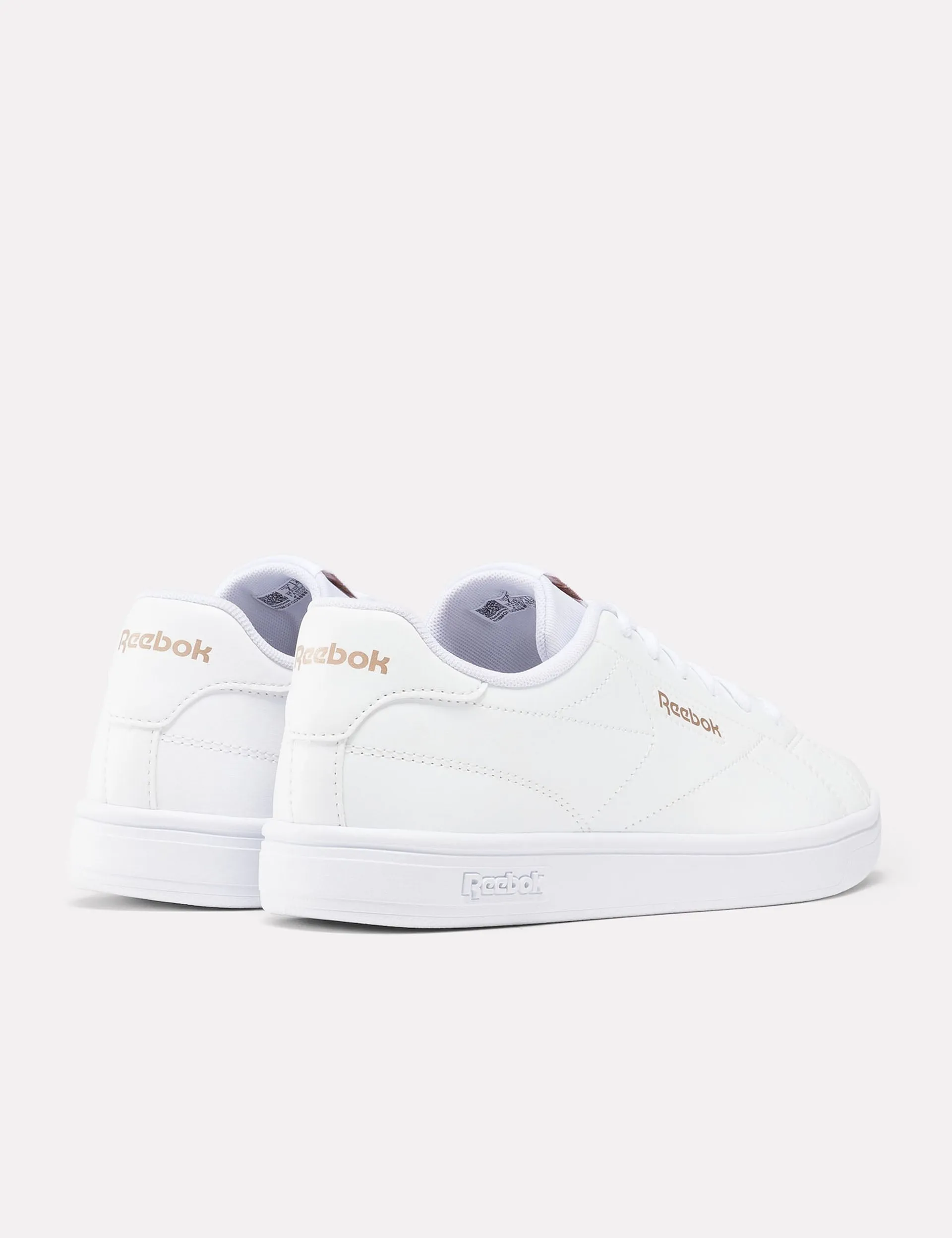 Court Clean Sneakers - Weiß/Roségold