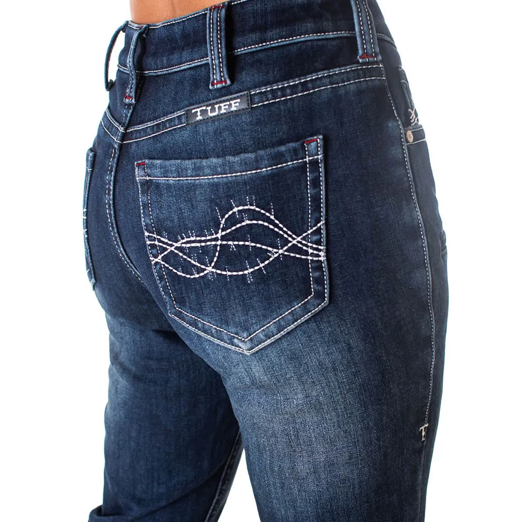 Cowgirl Tuff Damen Double Down Flanellgefütterte Jeans