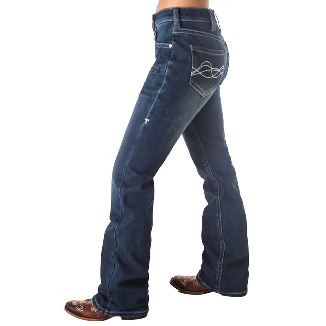 Cowgirl Tuff Damen Double Down Flanellgefütterte Jeans