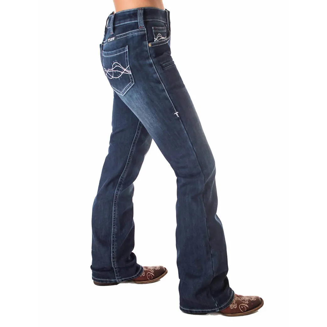 Cowgirl Tuff Damen Double Down Flanellgefütterte Jeans