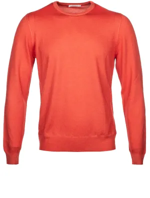 Crew Neck Strickware Orange